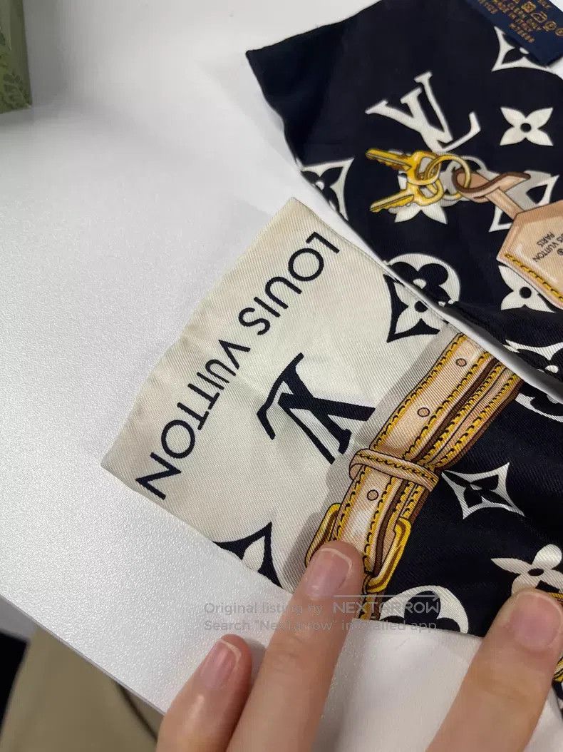Louis Vuitton Louis Vuitton Monogram Confidential bandeau Silk Scarf Size ONE SIZE - 3 Thumbnail