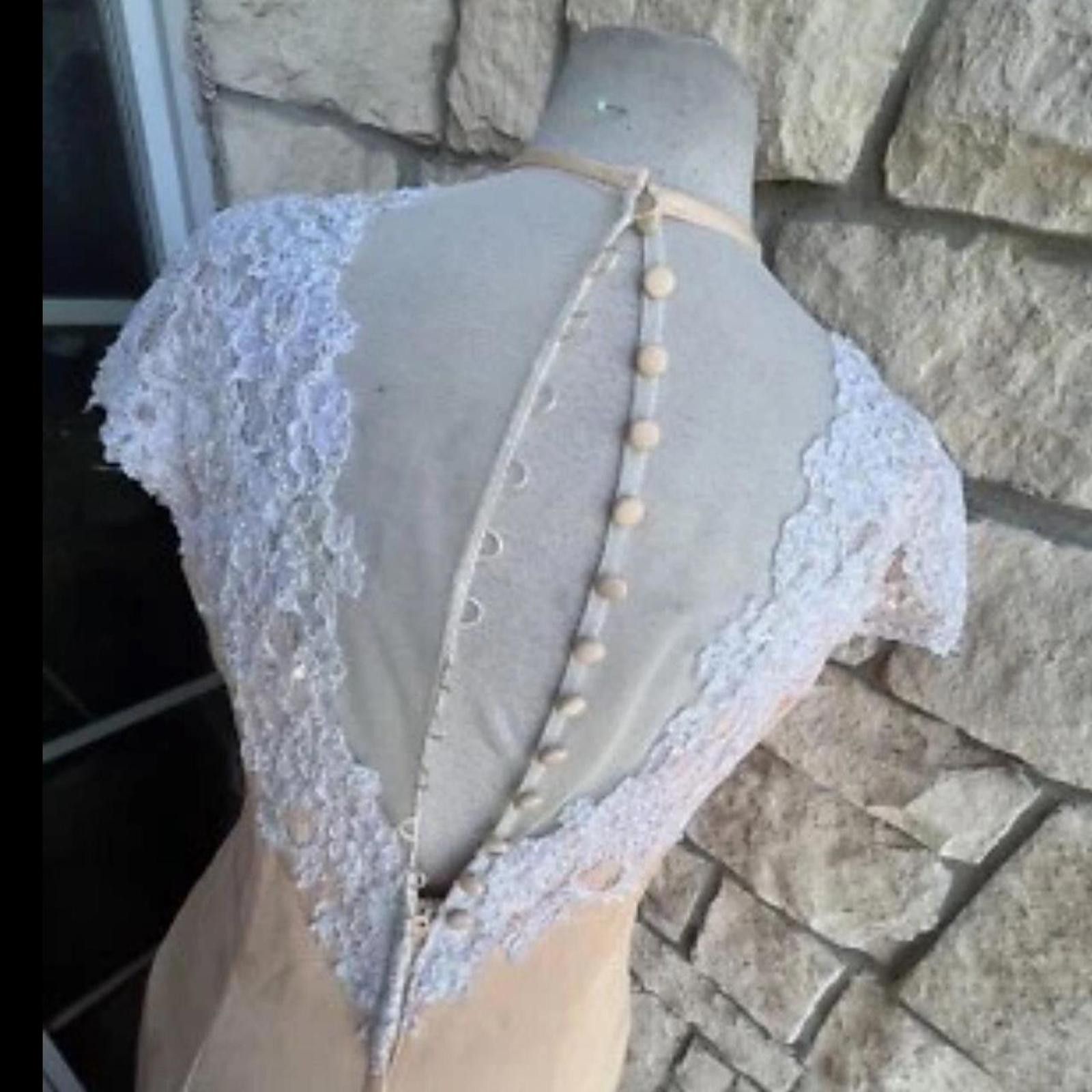 Other Cream and pink vintage 2-piece dress glamour Size S / US 4 / IT 40 - 4 Thumbnail