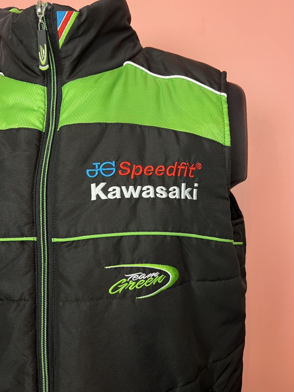 Designer Kawasaki racing moto vest streetwear y2k Size US M / EU 48-50 / 2 - 4 Thumbnail