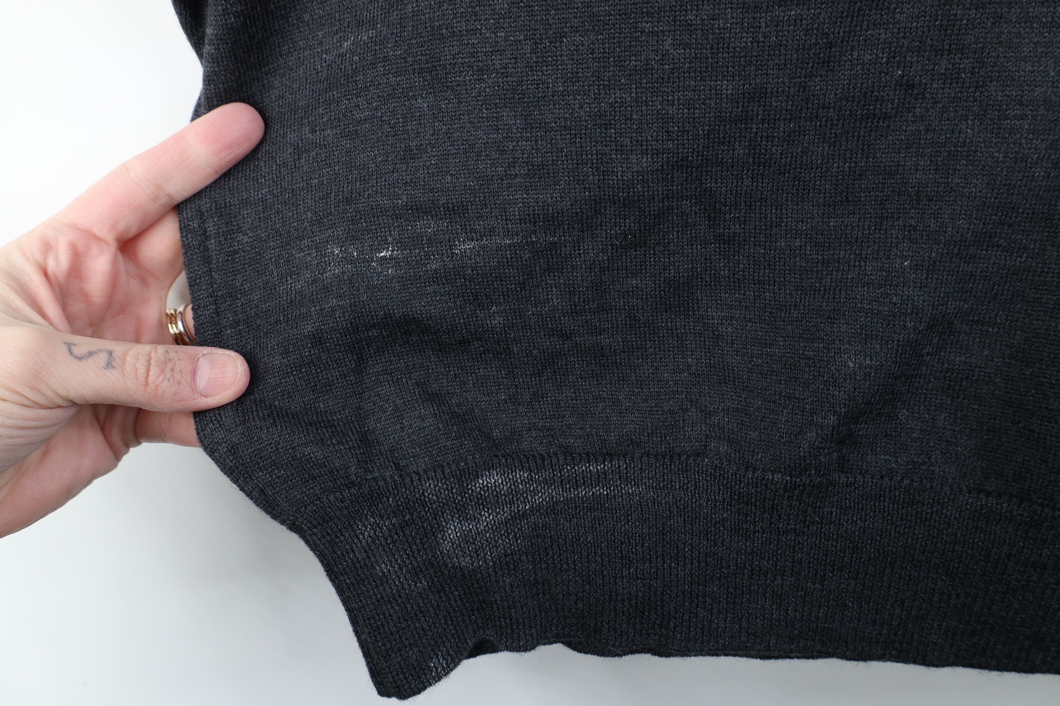 Vintage Vintage 90s Streetwear Merino Wool Knit Collared Sweater Size US L / EU 52-54 / 3 - 10 Thumbnail