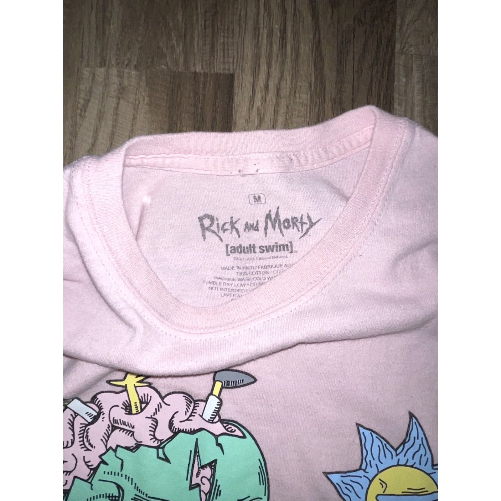 Pinko Rick And Morty T-Shirt Pink M Adult Swim Mens Short Sleeve Regular Shirt Size US M / EU 48-50 / 2 - 4 Thumbnail