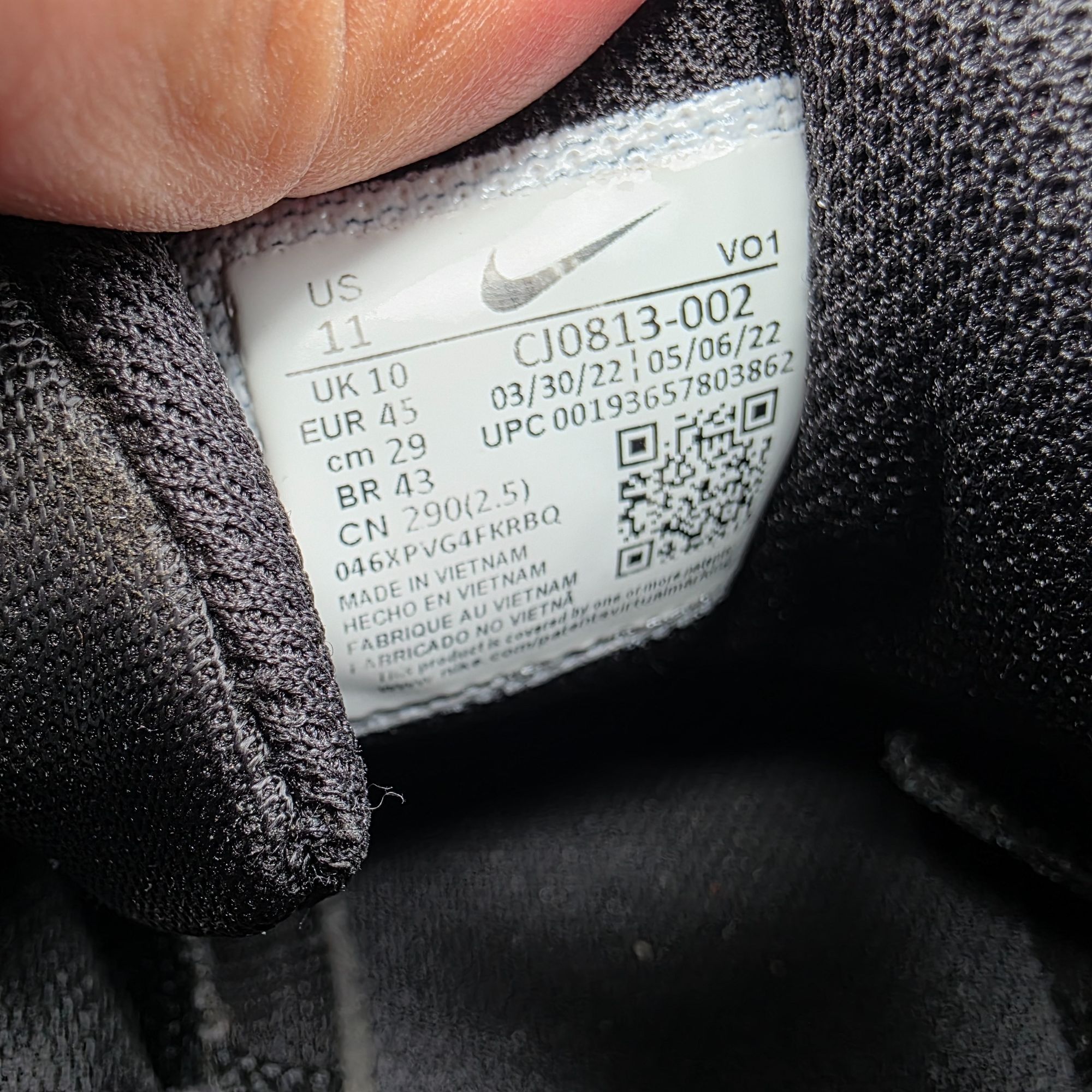 Nike Nike Varsity Compete TR 3 Mens Size 11 Black Athletic Shoes Size US 11 / EU 44 - 7 Thumbnail