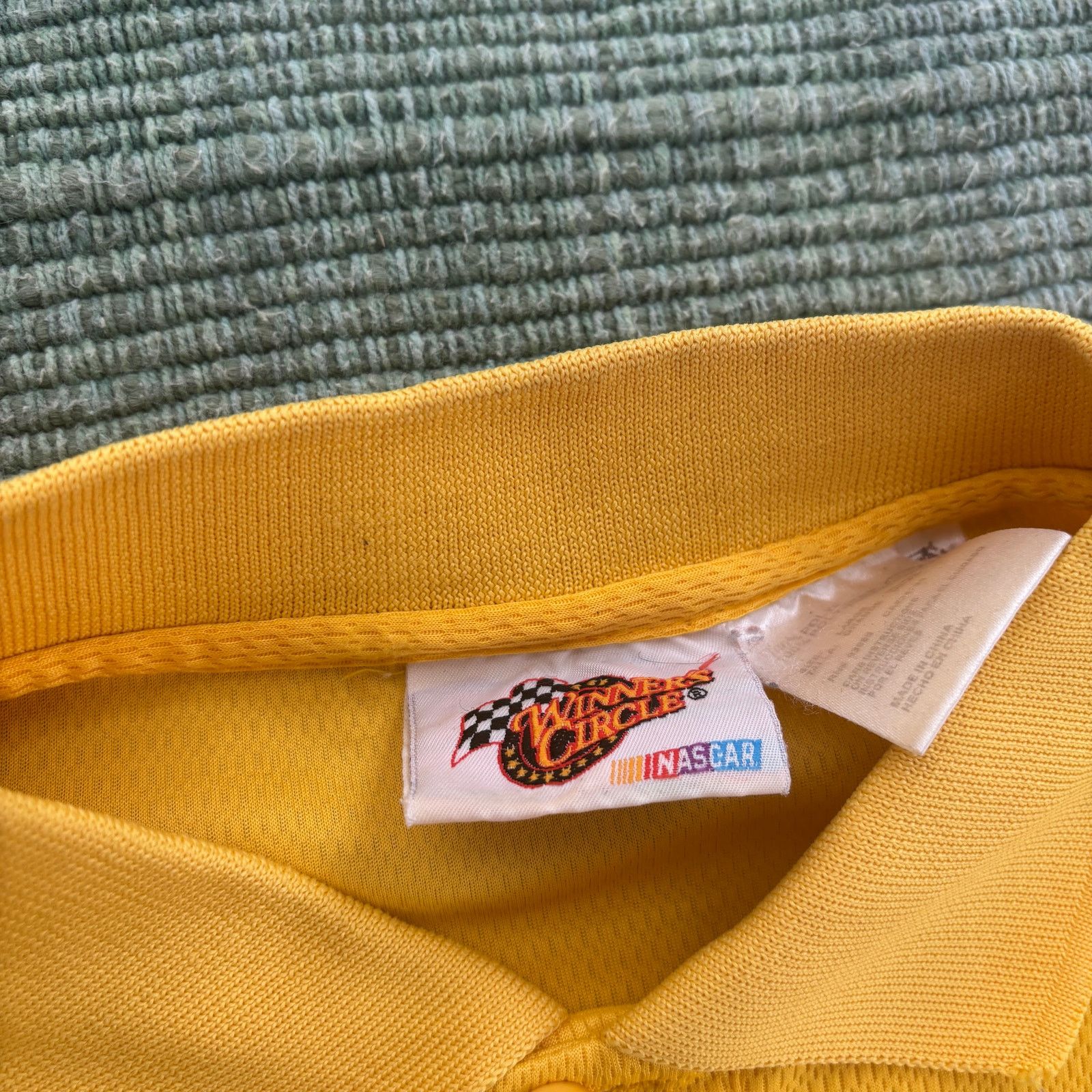 NASCAR × Vintage Vintage Y2K M&M's Branded Yellow NASCAR Polo Shirt Sz L/XL Size US L / EU 52-54 / 3 - 4 Thumbnail
