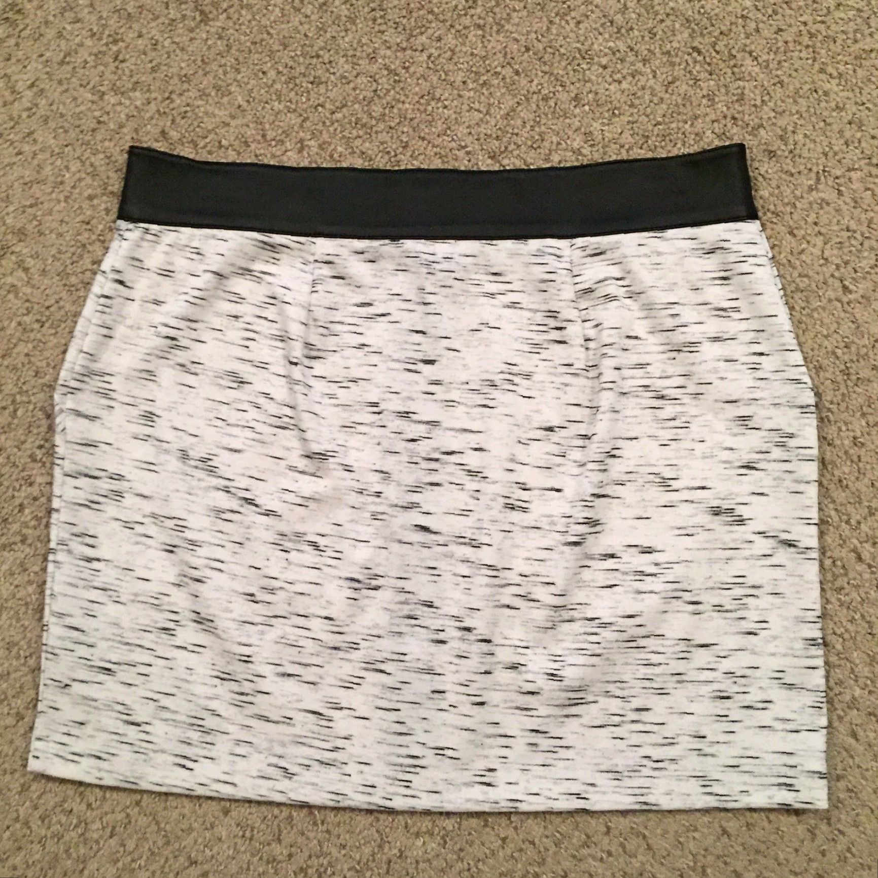 Vintage Rock & Republic Skirt L Women Short Pencil Gray Unlined Zipper Polyester Spandex Vintage: No Regular Size 36" / US 14 / IT 50 - 6 Thumbnail