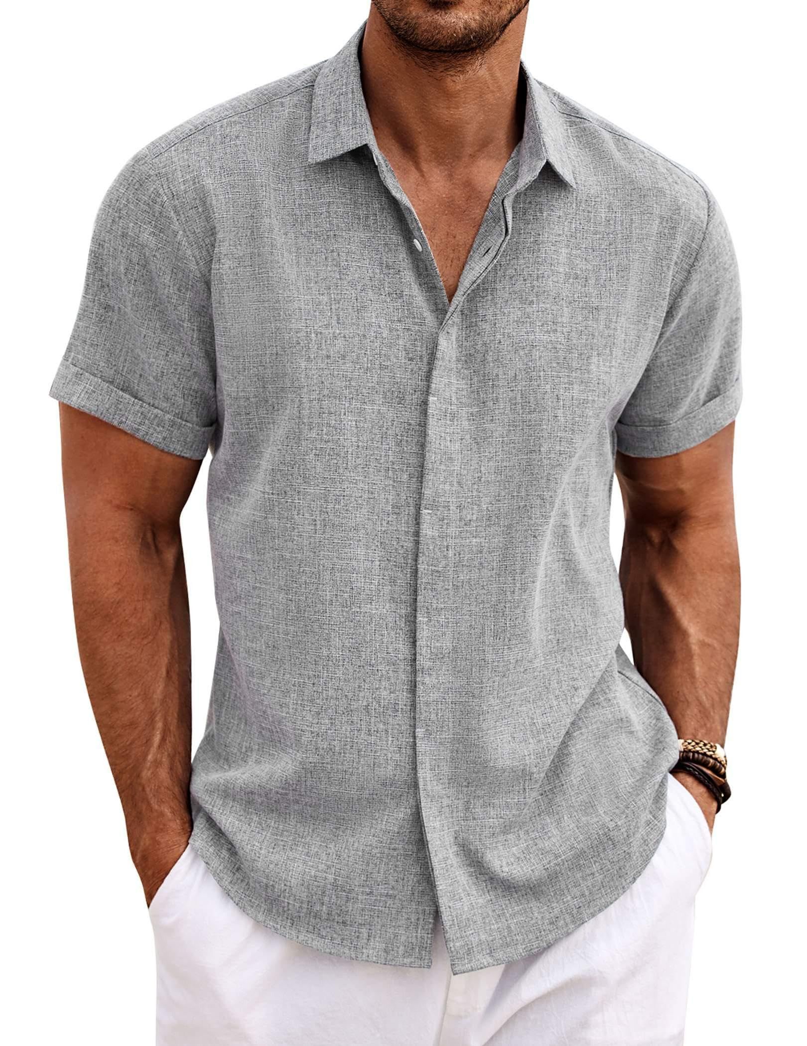 Other Men's linen beach summer shirt Size US L / EU 52-54 / 3 - 2 Thumbnail
