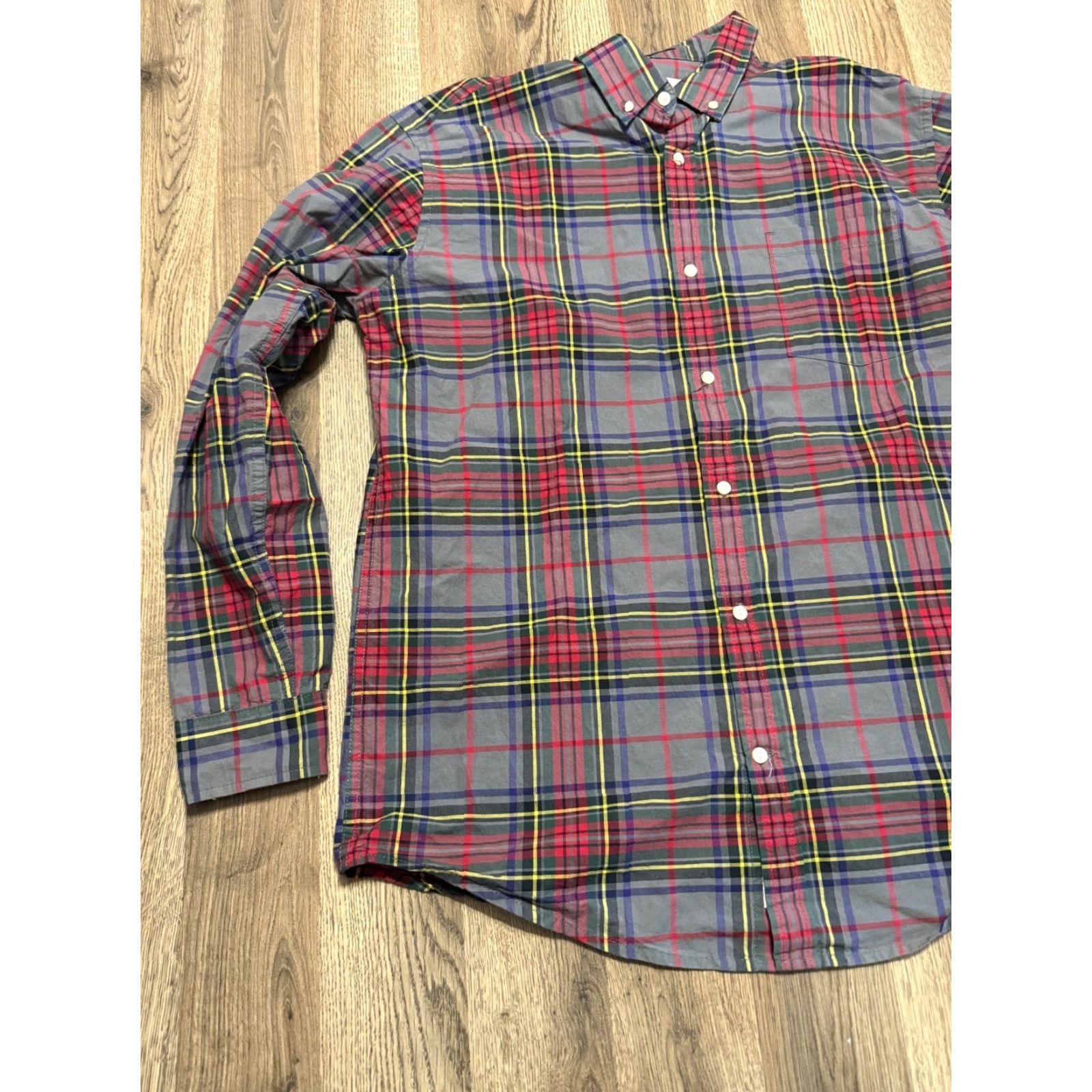 Vintage St. John's Bay Shirt Mens XL Red Blue Green Yellow Gray Button Up Classic Fit Plaid Long Sleeve Casual Size US XL / EU 56 / 4 - 3 Thumbnail