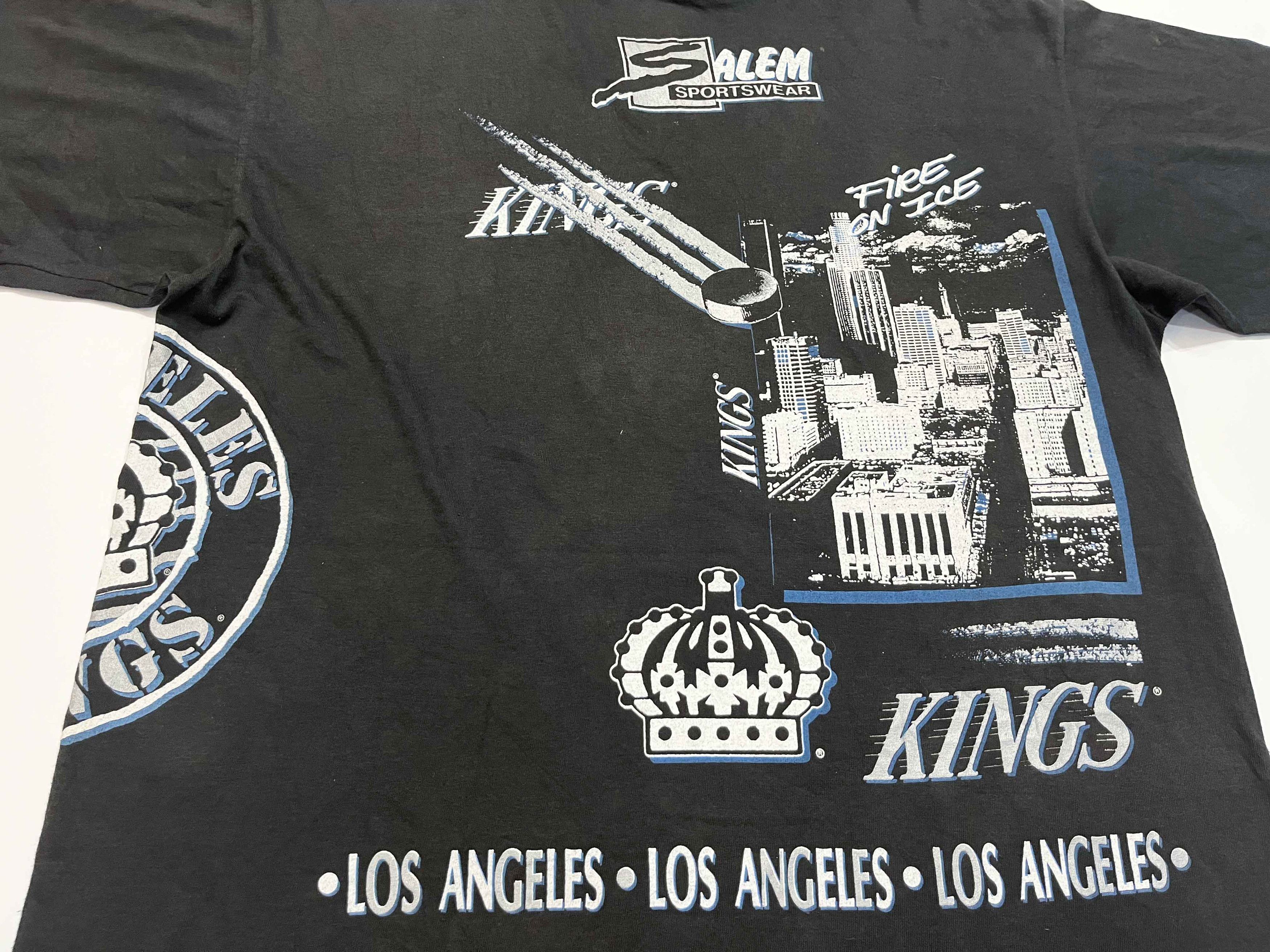 Salem Sportswear Vintage Salem 1990 NHL Los Angeles Kings AOP T-Shirt Size US XL / EU 56 / 4 - 6 Thumbnail