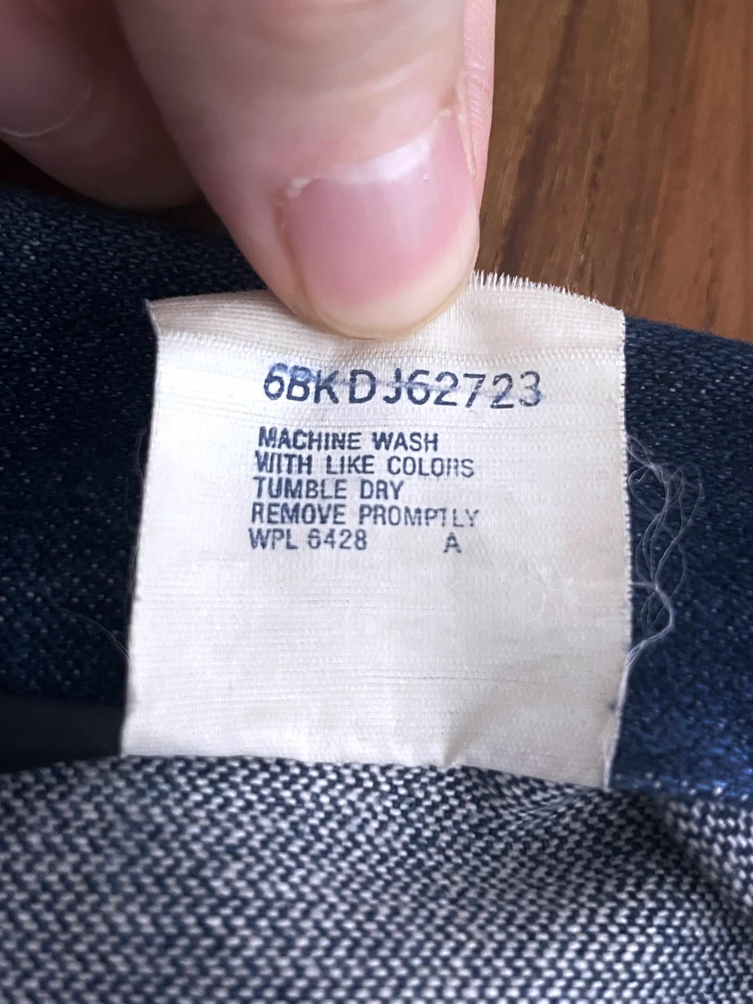 Wrangler DEADSTOCK 1970'S VINTAGE INDIGO DENIM JACKET US MADE Size US M / EU 48-50 / 2 - 13 Thumbnail