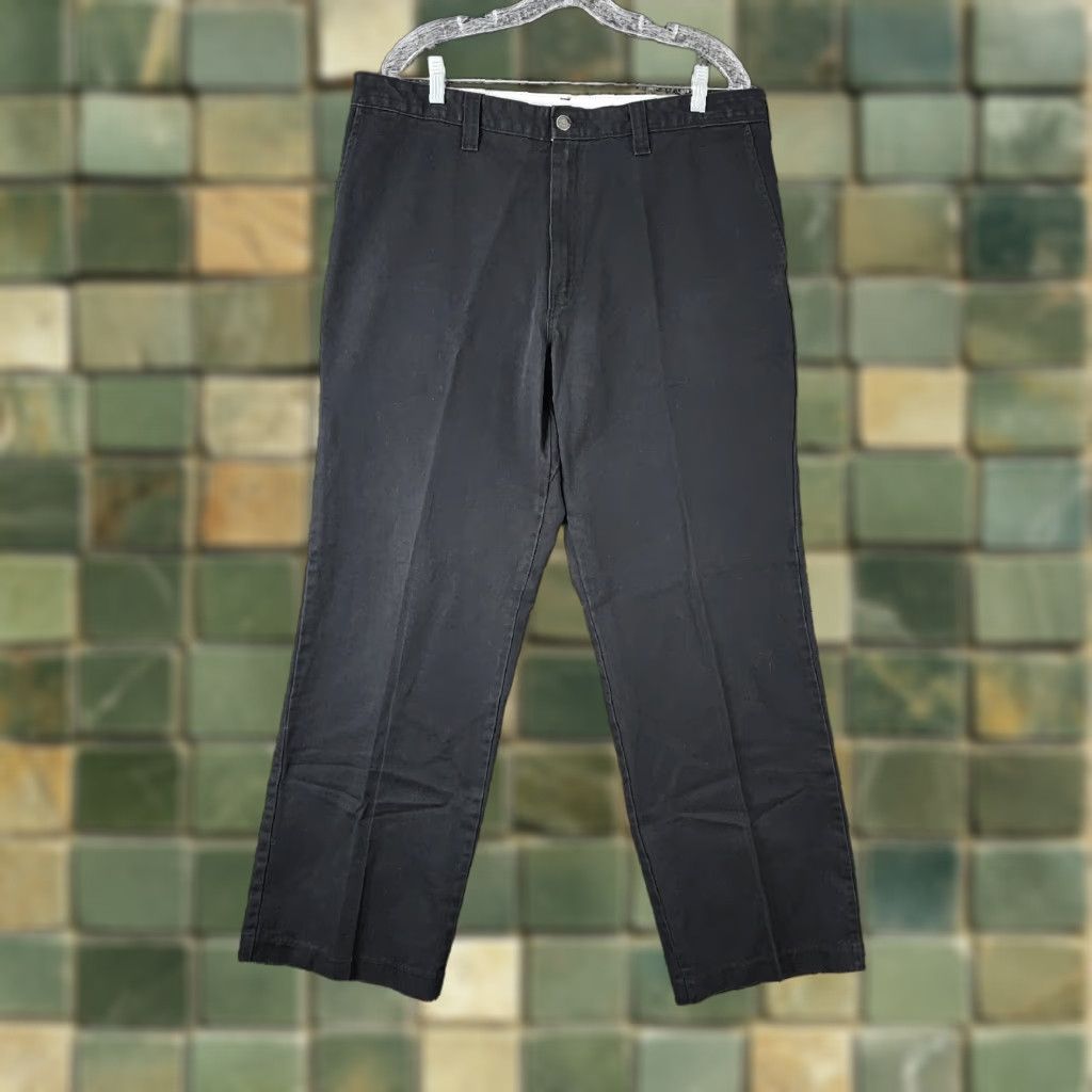 Dickies VINTAGE Dickies Men's Pants Chino Straight Leg Black Size 37x32, Workwear, Mens Size US 37 - 1 Thumbnail