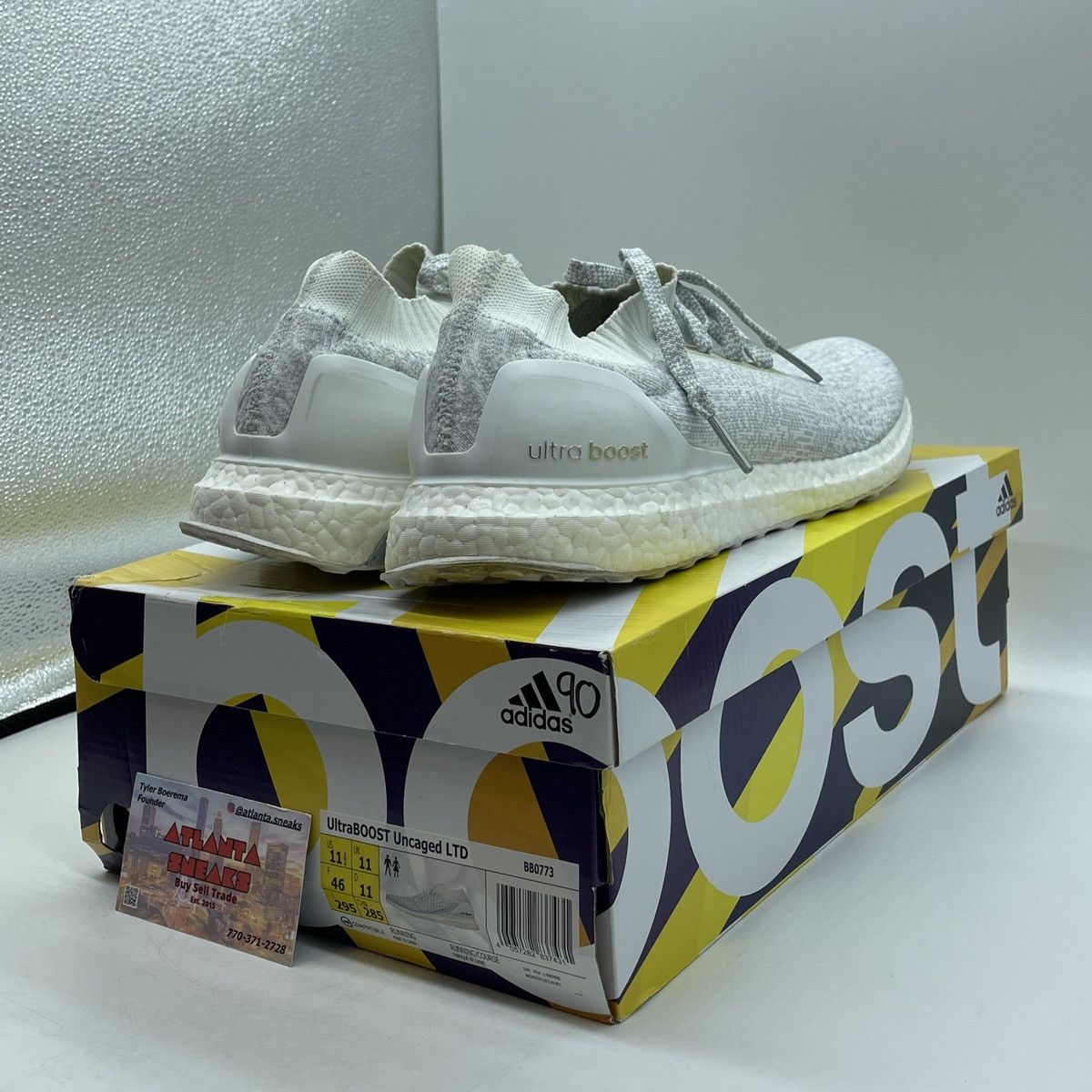 Adidas Ultra uncaged triple white Size US 11.5 / EU 44-45 - 5 Thumbnail