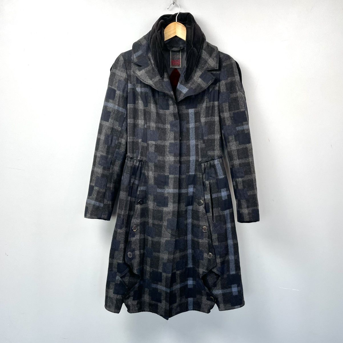 Marithe + Francois Girbaud Marithe Francois Girbaud Tartan Plaid Deconstructed Coat Size S / US 4 / IT 40 - 1 Thumbnail