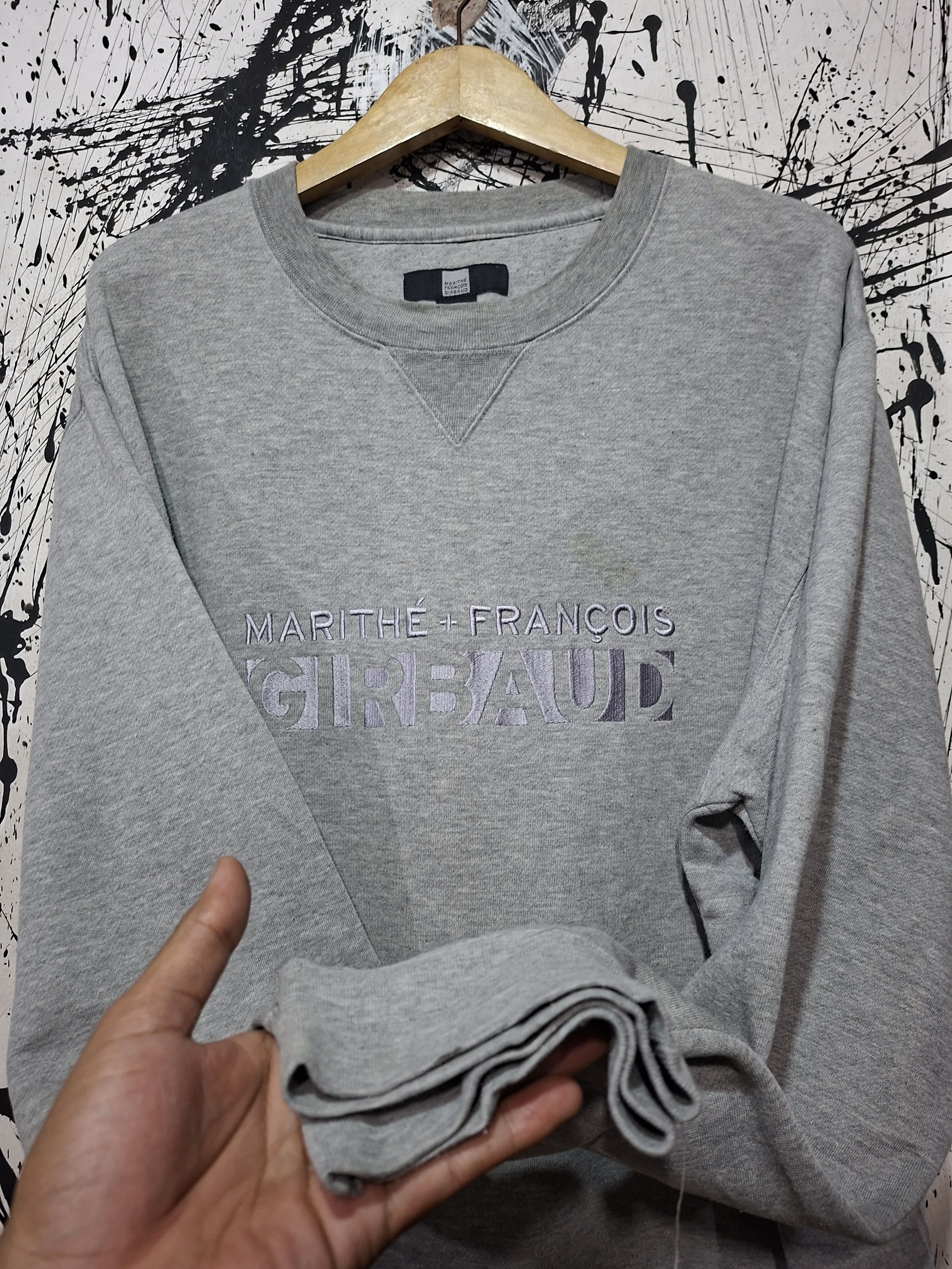 Marithe + Francois Girbaud MARITHE FRANCOIS GIRBAUD EMBROIDERED LOGO SWEATSHIRT Size US XL / EU 56 / 4 - 4 Thumbnail