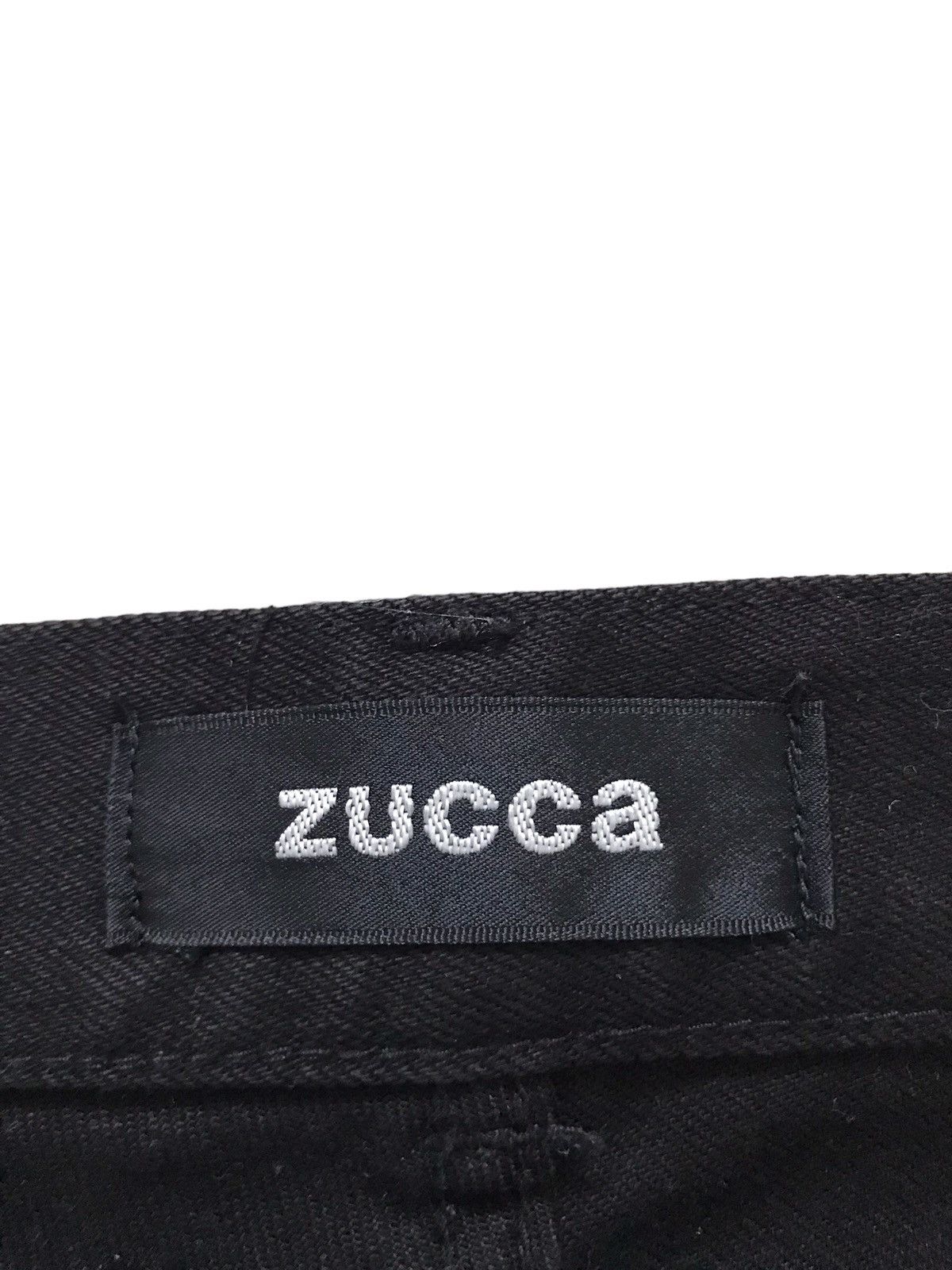 Zucca Zucca Dropped Crotch Black Denim Shorts Size US 30 / EU 46 - 4 Thumbnail