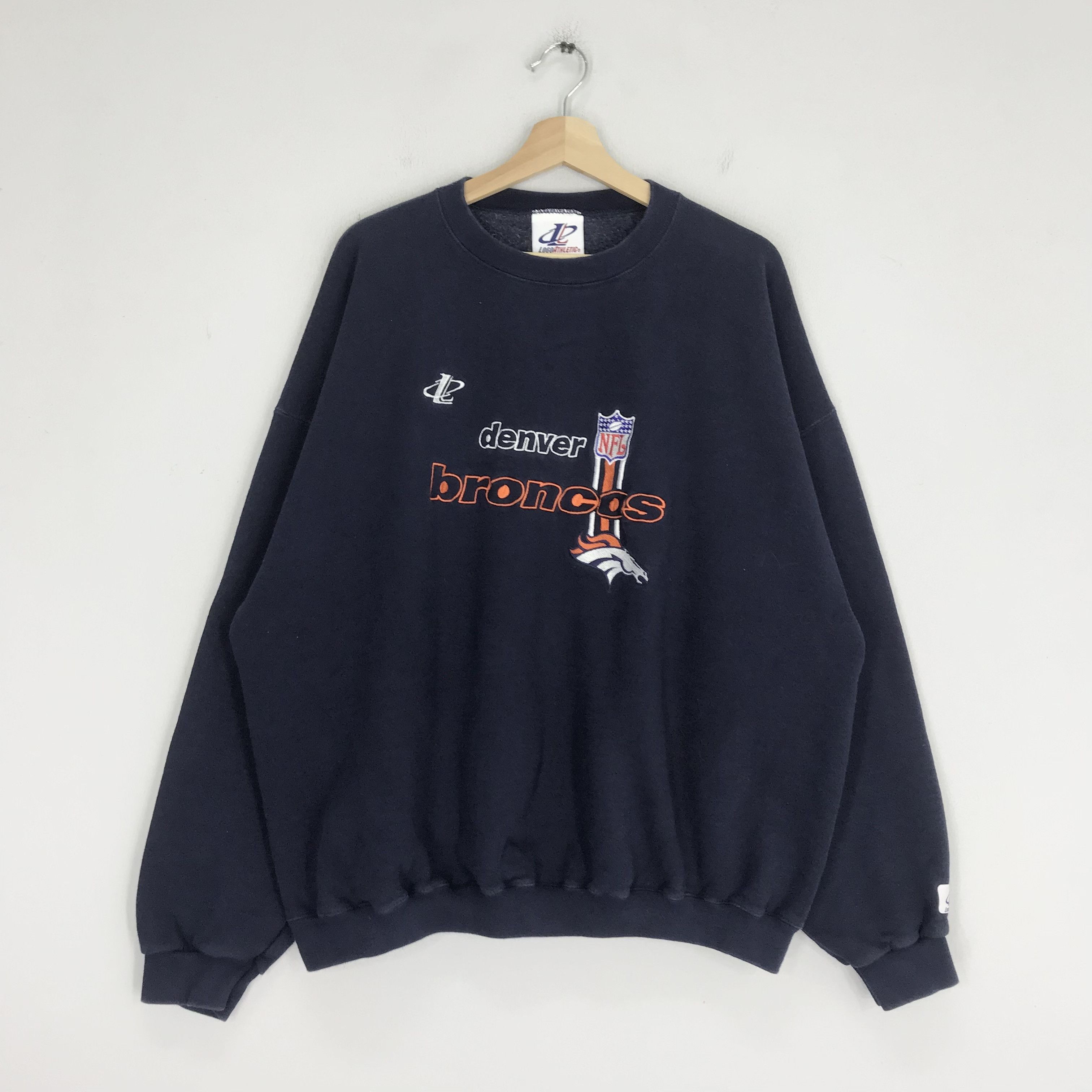 Logo Athletic Vintage 90s Denver Broncos Sweatshirt - 157 Size US XL / EU 56 / 4 - 1 Thumbnail