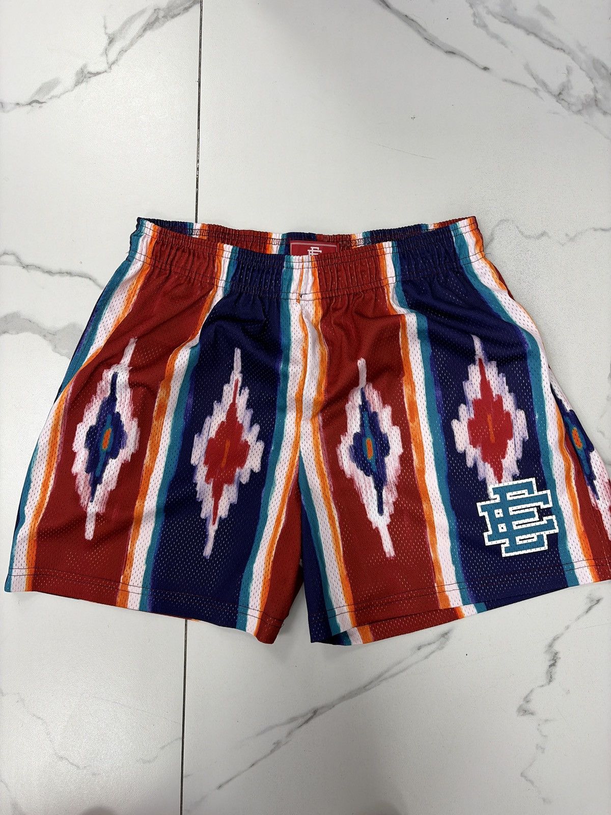 Eric Emanuel Eric Emanuel EE Short “Western Print/Blue” Size US 40 / EU 56 - 1 Thumbnail