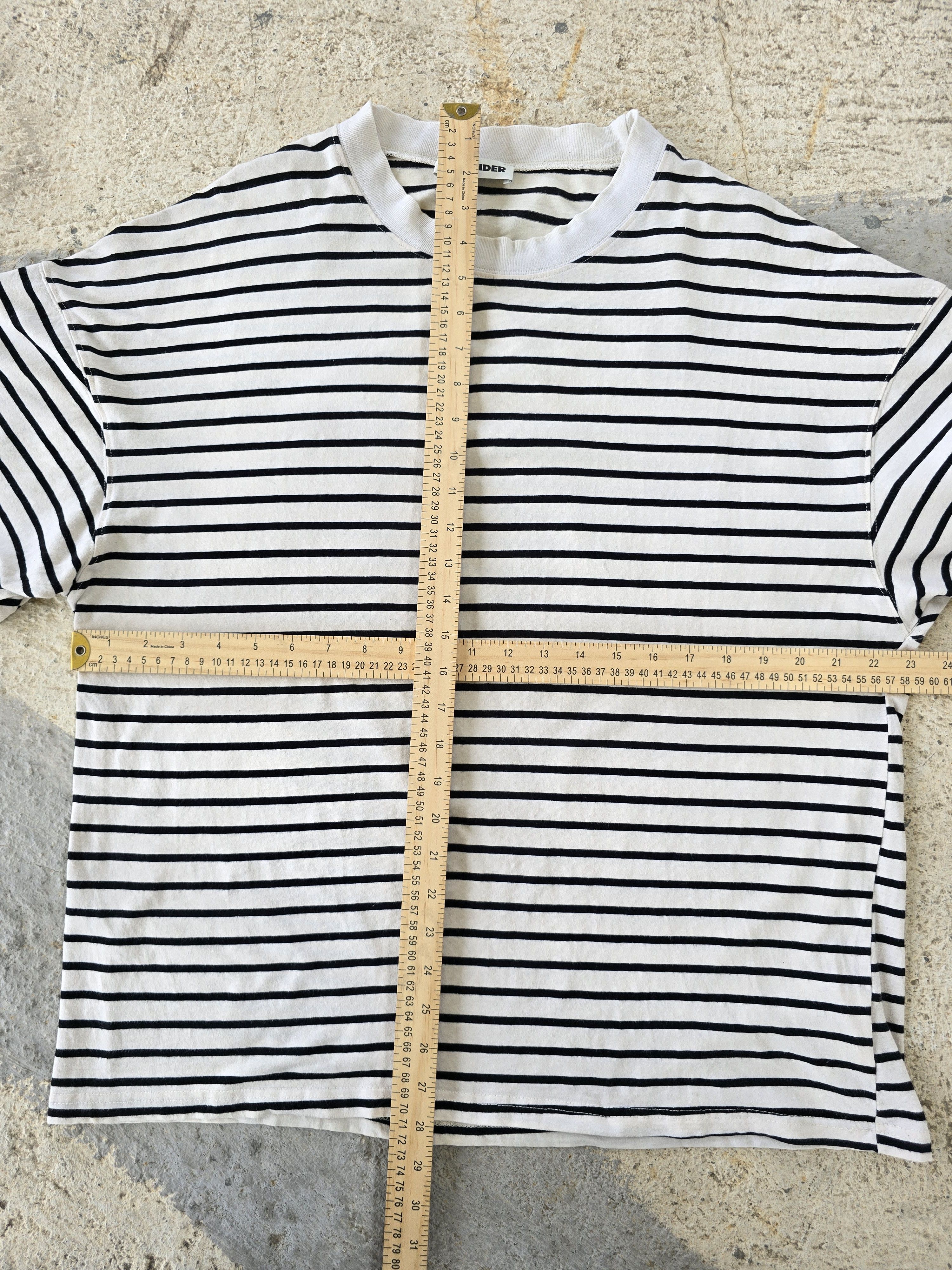 Jil Sander Jil Sander Striped T Shirt (unisex) Size US L / EU 52-54 / 3 - 6 Thumbnail