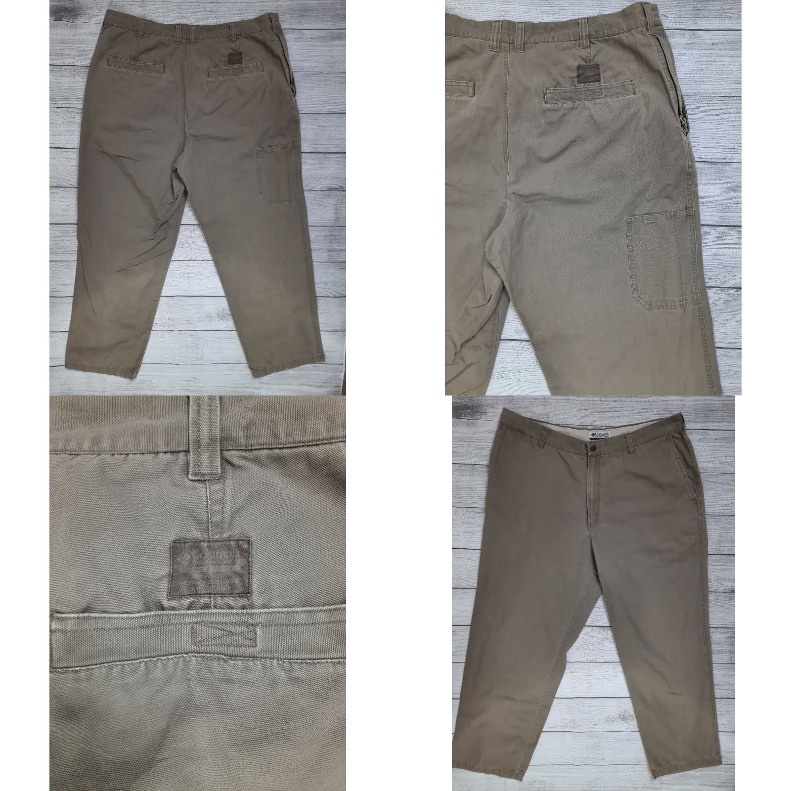 Vintage Columbia Tan Khaki Cotton Canvas Regular Fit Pants Size 40 Chino Men Inseam 30 Workwear Casual Outdoor Hiking Size US 38 / EU 54 - 8 Thumbnail