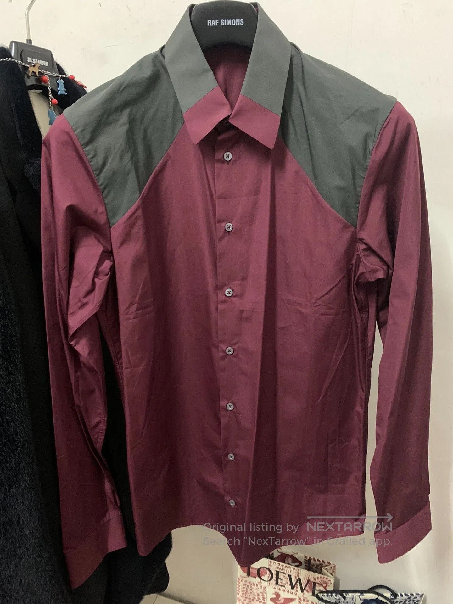 Jil Sander Jil Sander Red Contrast Shirt. Size US M / EU 48-50 / 2 - 1 Thumbnail