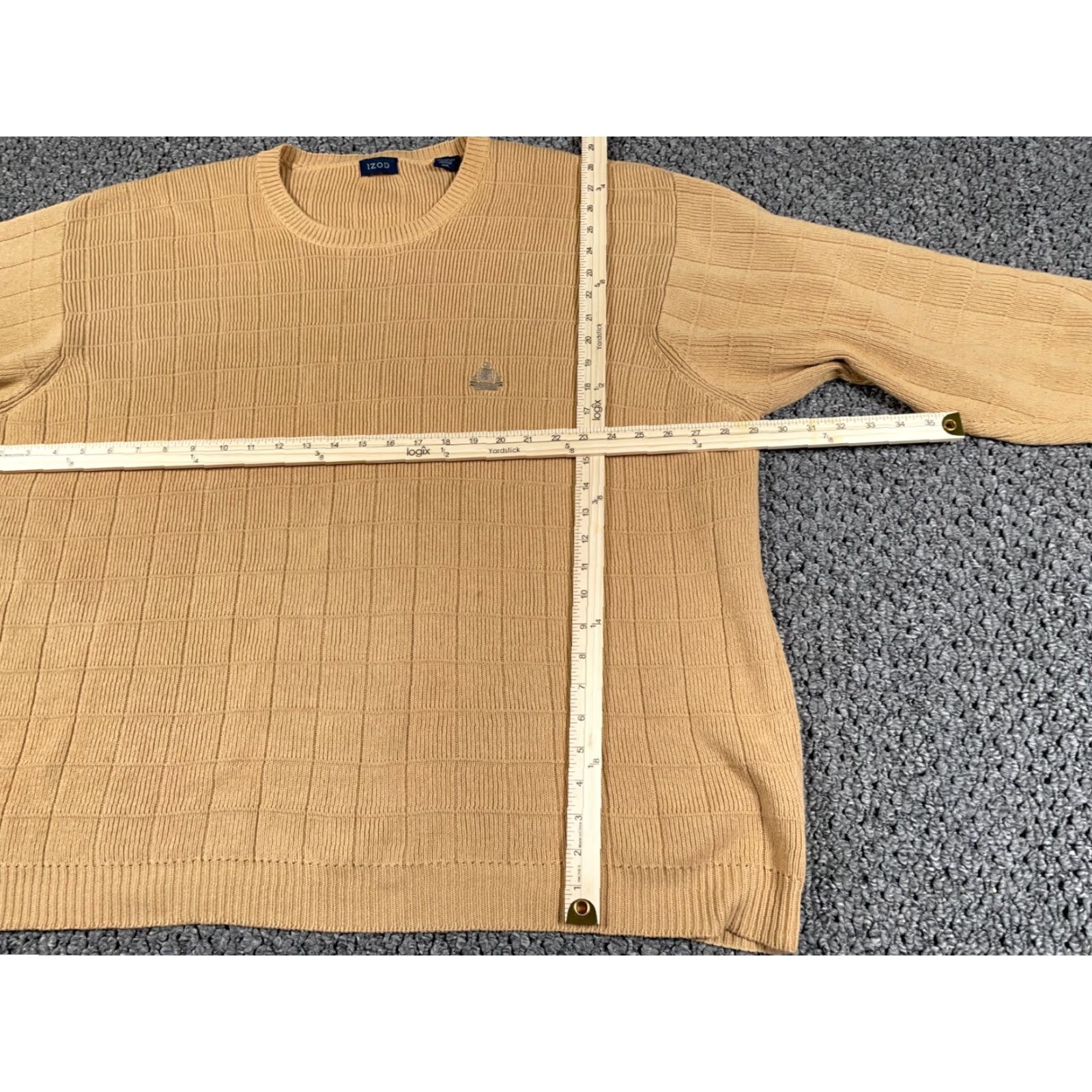 Izod VINTAGE IZOD Sweater Heavyweight Crewneck Adult 2XL Beige Cotton Knit Dad Preppy Retro Size US XXL / EU 58 / 5 - 6 Thumbnail