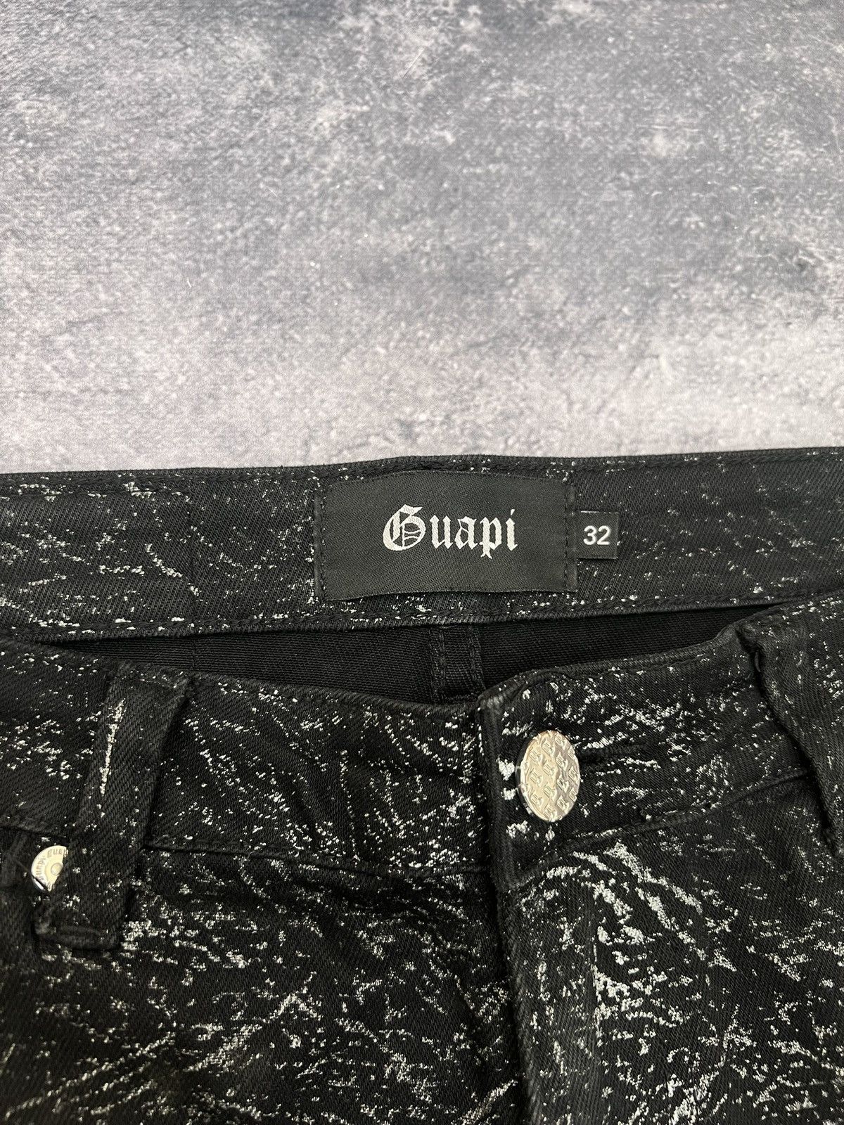 Japanese Brand RARE Archive Drip Cut Jeans / Underground Number Nine Style Size US 32 / EU 48 - 4 Thumbnail