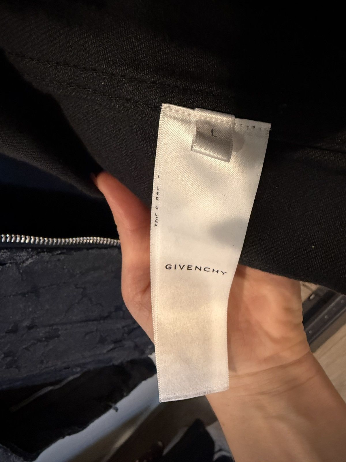 Givenchy Givenchy Cracked Wax Denim Jacket Size US L / EU 52-54 / 3 - 5 Thumbnail