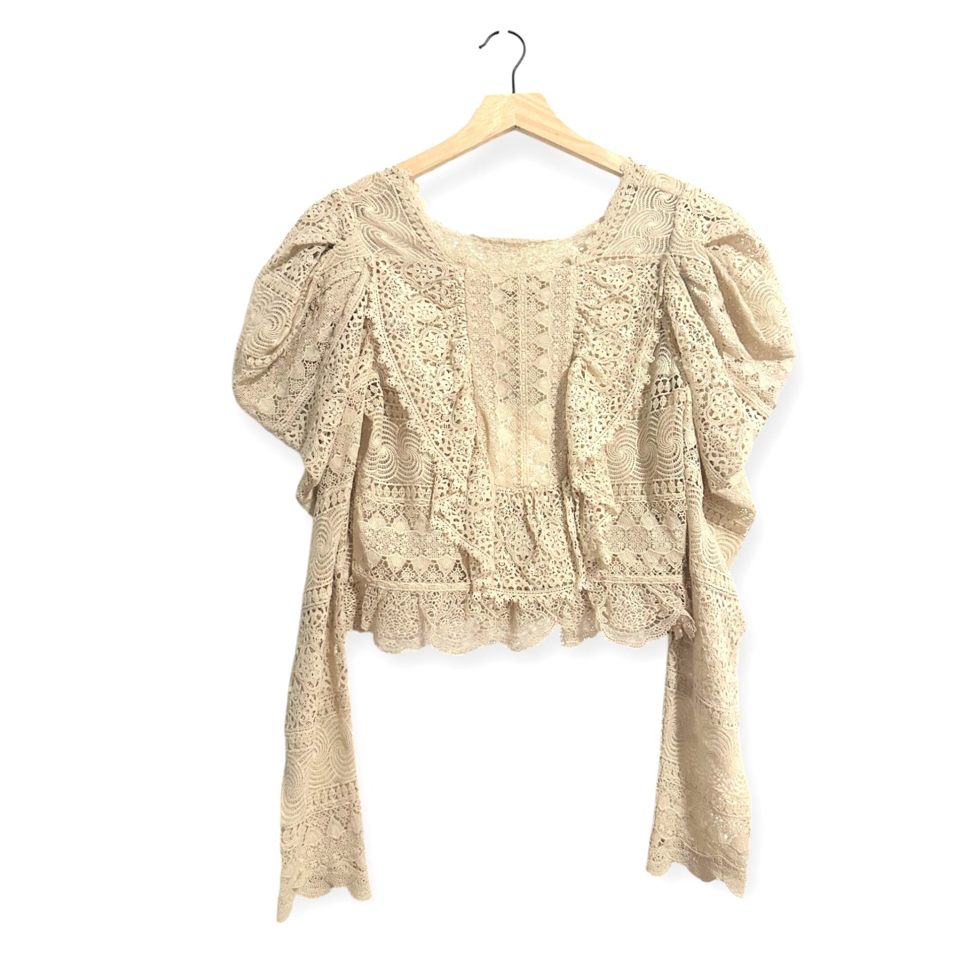 Ulla Johnson Ulla Johnson Eloise Blouse in Pearl, Size 4 New with tag Size S / US 4 / IT 40 - 1 Thumbnail
