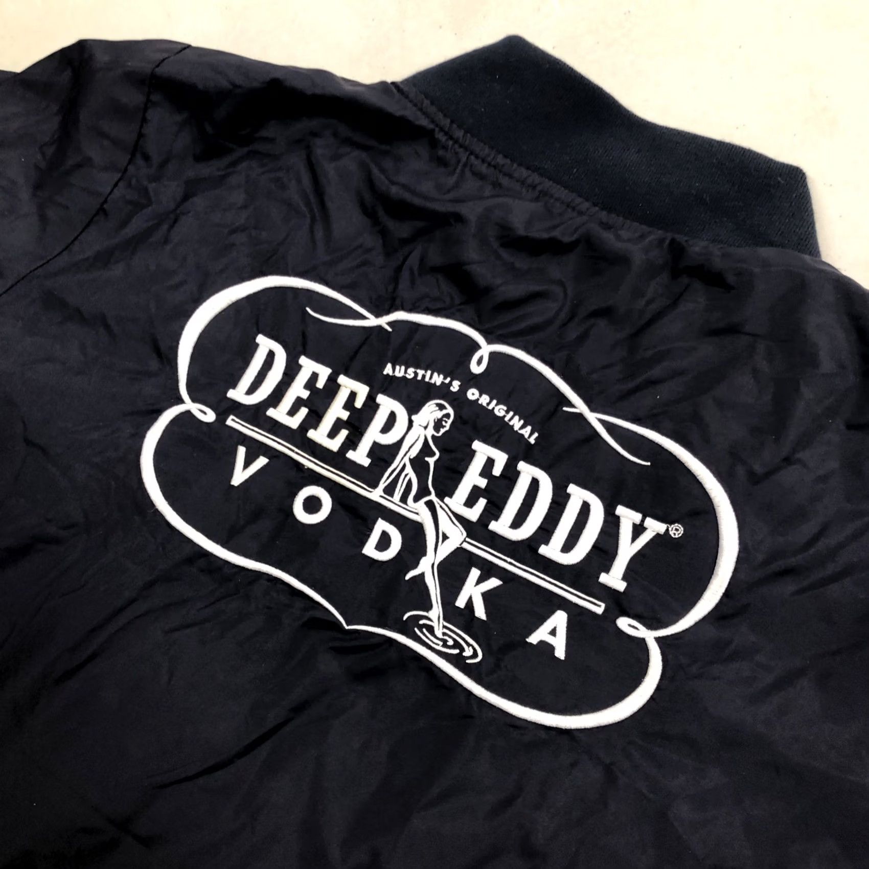 Vintage VINTAGE Deep Eddy Vodka Bomber Jacket Medium Blue Full Zip Embroidered Jacket Unisex Adults NF Size US M / EU 48-50 / 2 - 2 Thumbnail