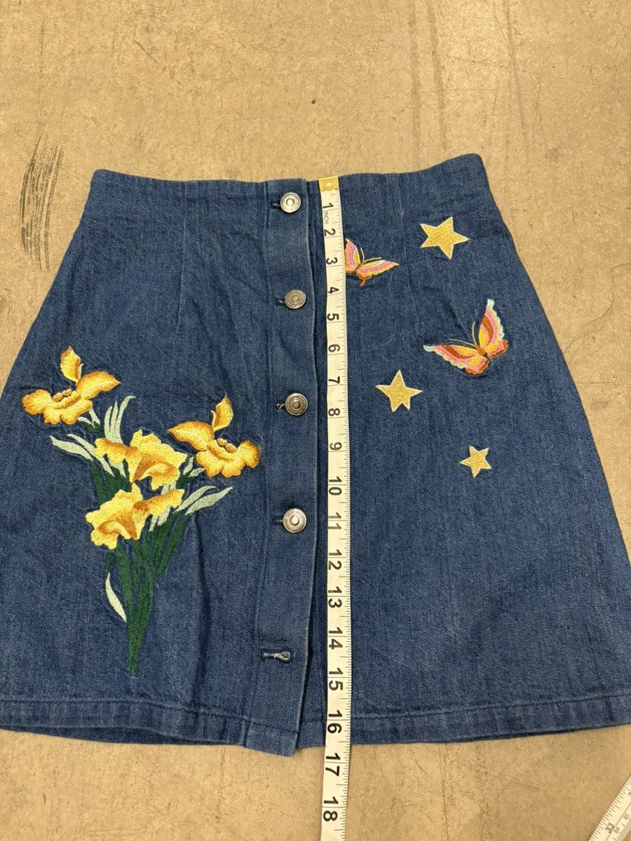 Anna Sui Anna Sui x Kansai Yamaoto vintage demin high rise skirt Size 22" - 9 Thumbnail