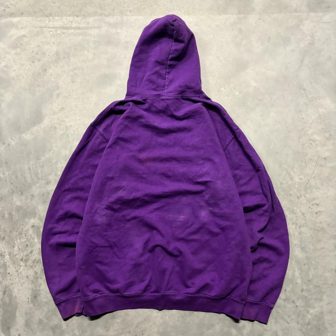 Japanese Brand × Vintage Crazy Vintage Y2K/2000s Purple EDM Rave Cyber Hoodie! Size L / US 10 / IT 46 - 8 Thumbnail