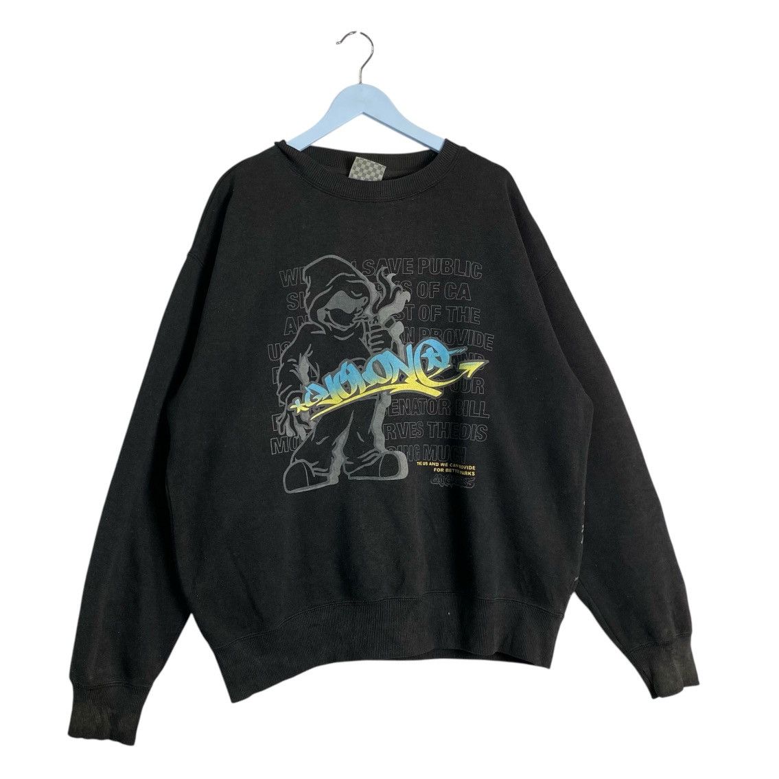 Designer × Vintage Vintage sweatshirt Oblo Design Wardrobe Digital Cream’in Size US XXL / EU 58 / 5 - 3 Thumbnail