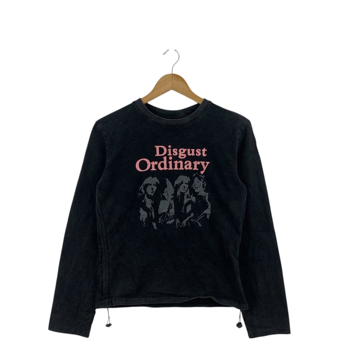 Other DISGUST ORDINARY BAND Stone Faded Design Tee Shirt Top Size S / US 4 / IT 40 - 3 Thumbnail