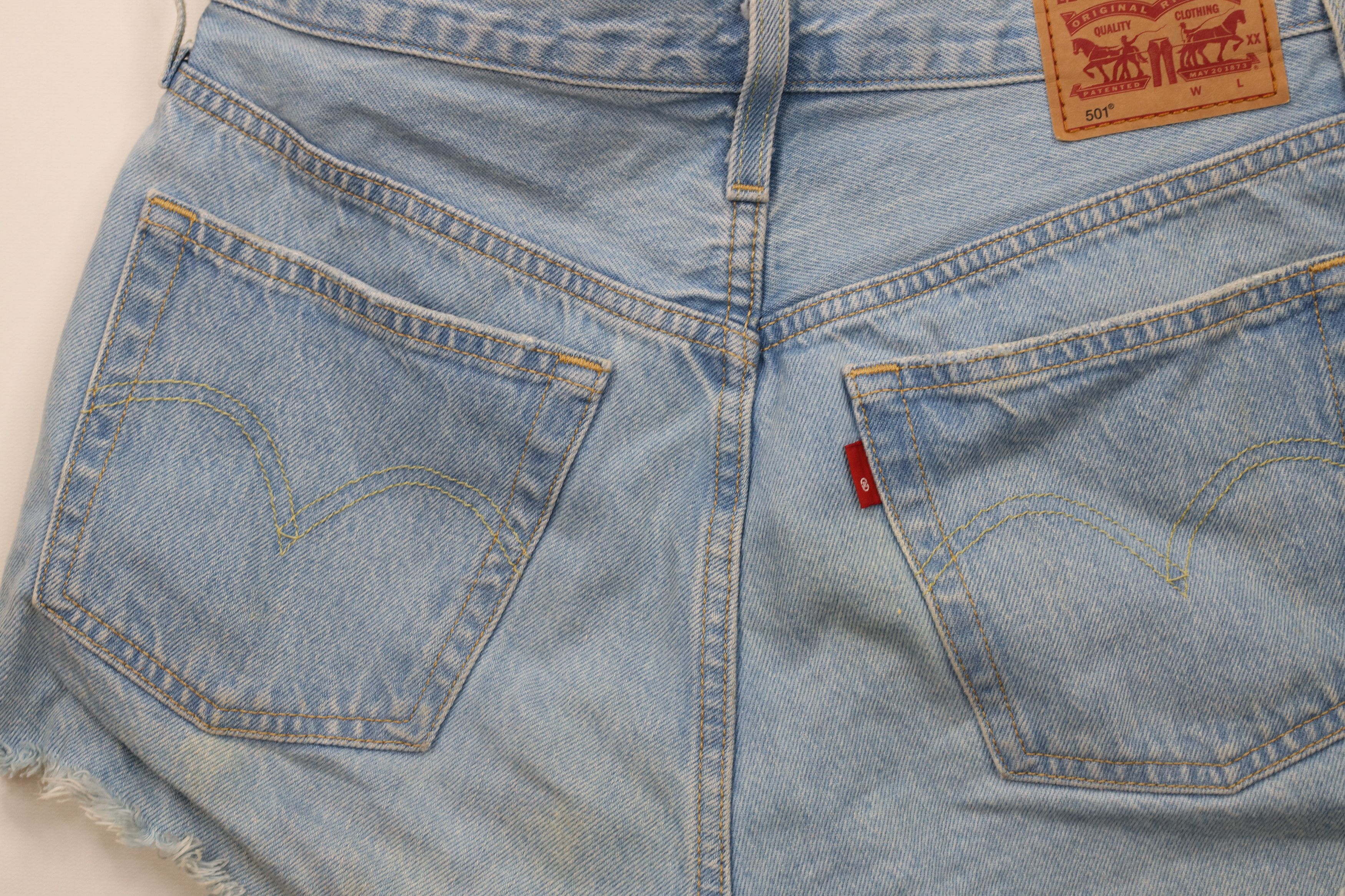 Levi's Vintage Y2K Levis 501xx Original Fit Button Fly Denim Shorts Size 27" / US 4 / IT 40 - 11 Thumbnail