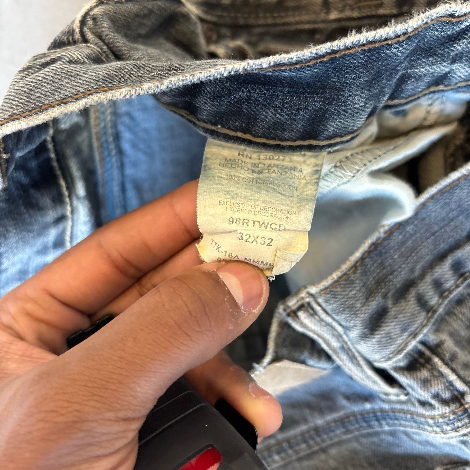 Vintage y2k vintage faded bootcut flared painted jeans Size US 32 / EU 48 - 6 Thumbnail