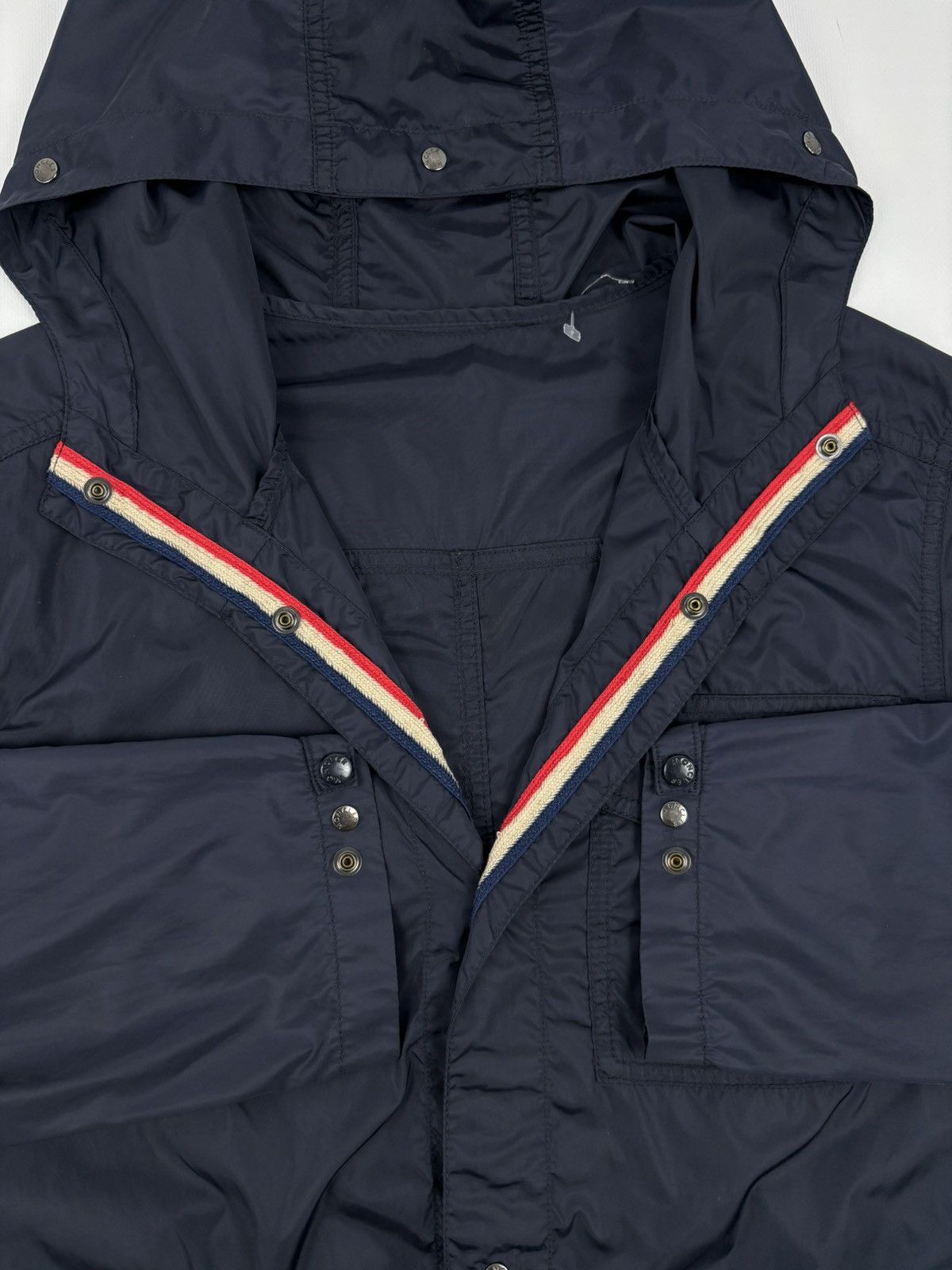 Moncler RARE ROY Front Patch Pocket Nylon Rain Hooded Jacket Bomber Windbreaker Size US M / EU 48-50 / 2 - 19 Thumbnail