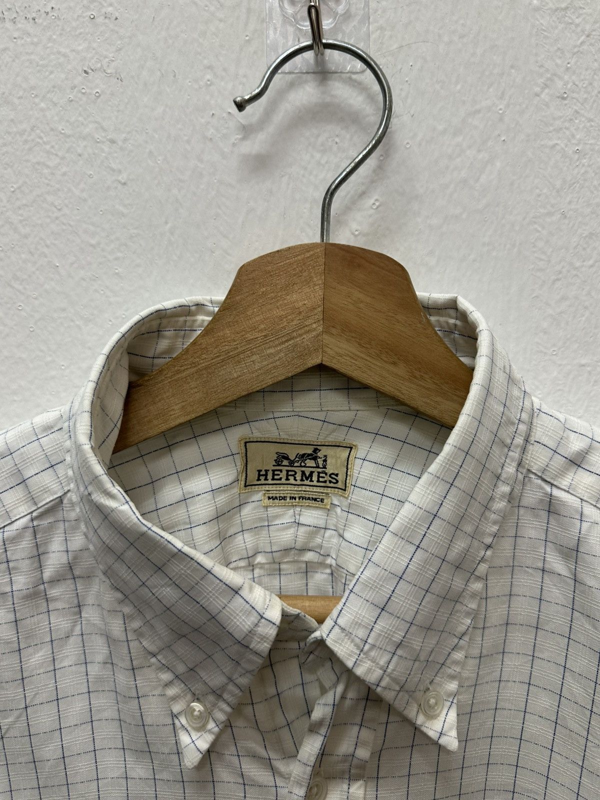 Hermes Hermes (Maison Margiela Era) Made in France Button Up Shirt Size US L / EU 52-54 / 3 - 4 Thumbnail