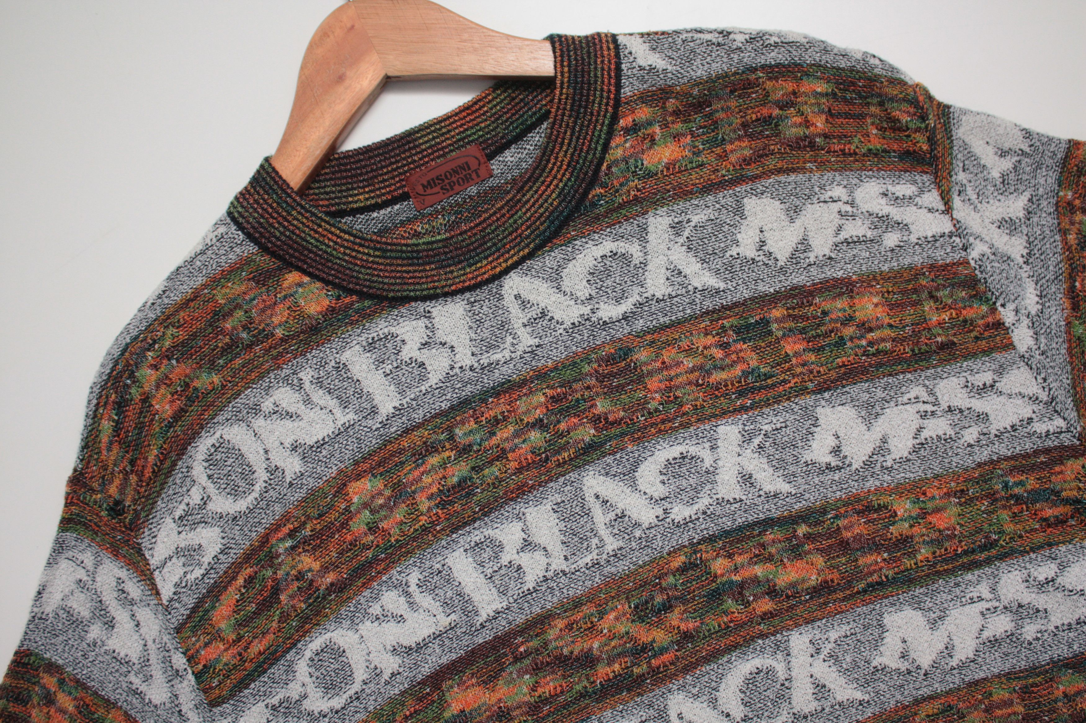 Missoni Missoni Sport Abstract Knitted Big Logo Sweater L Size US L / EU 52-54 / 3 - 1 Thumbnail