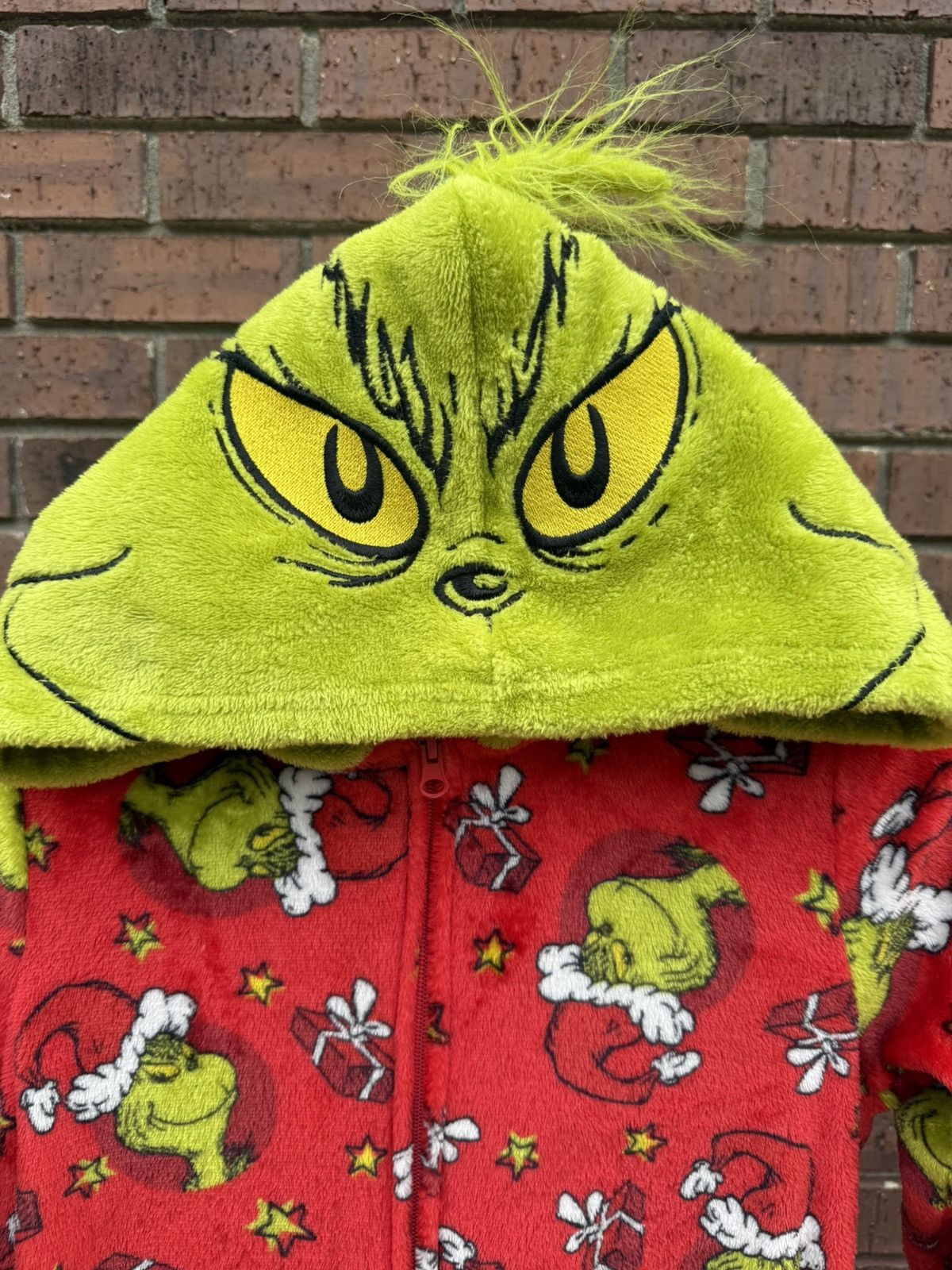 Other The Grinch Union Suit Pajamas One Piece Christmas Size 30" / US 8 / IT 44 - 3 Thumbnail