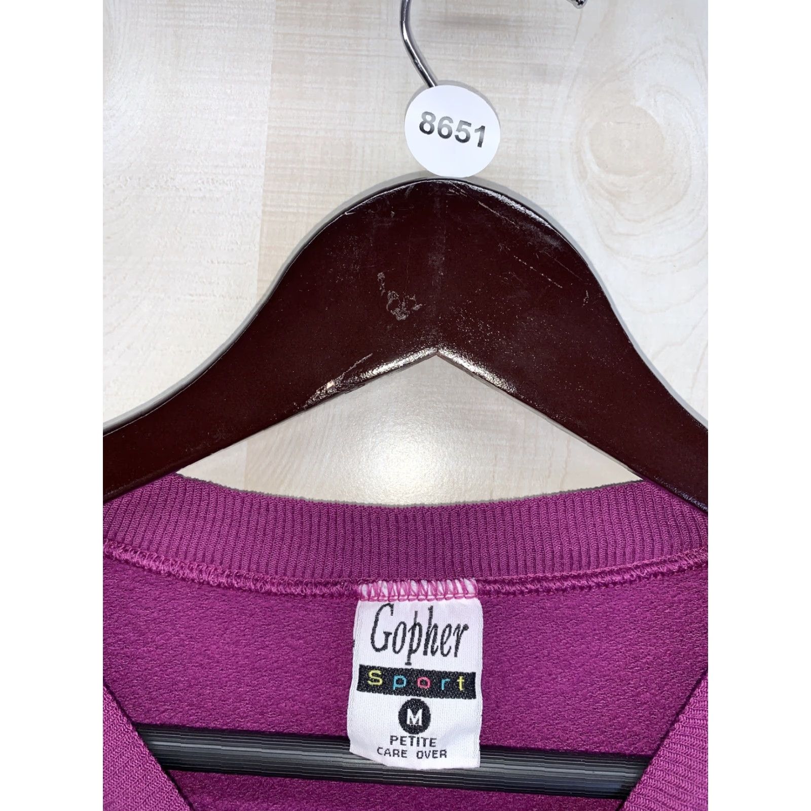 Vintage VINTAGE Gopher Sport Womens Purple Heart Graphic Sweatshirt Womens MP-8651 Size M / US 6-8 / IT 42-44 - 4 Thumbnail