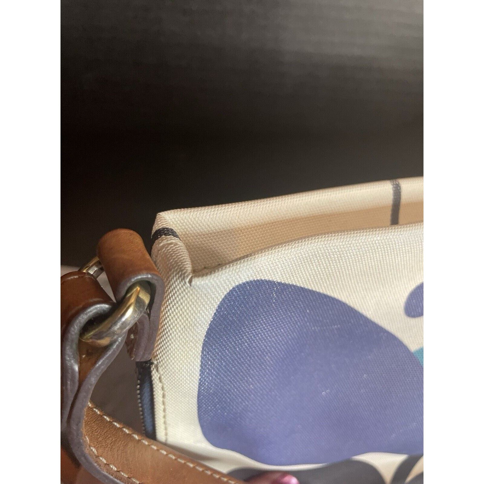 Brighton BRIGHTON Ella Floral Print Canvas Expandable Crossbody Bag Size ONE SIZE - 8 Thumbnail