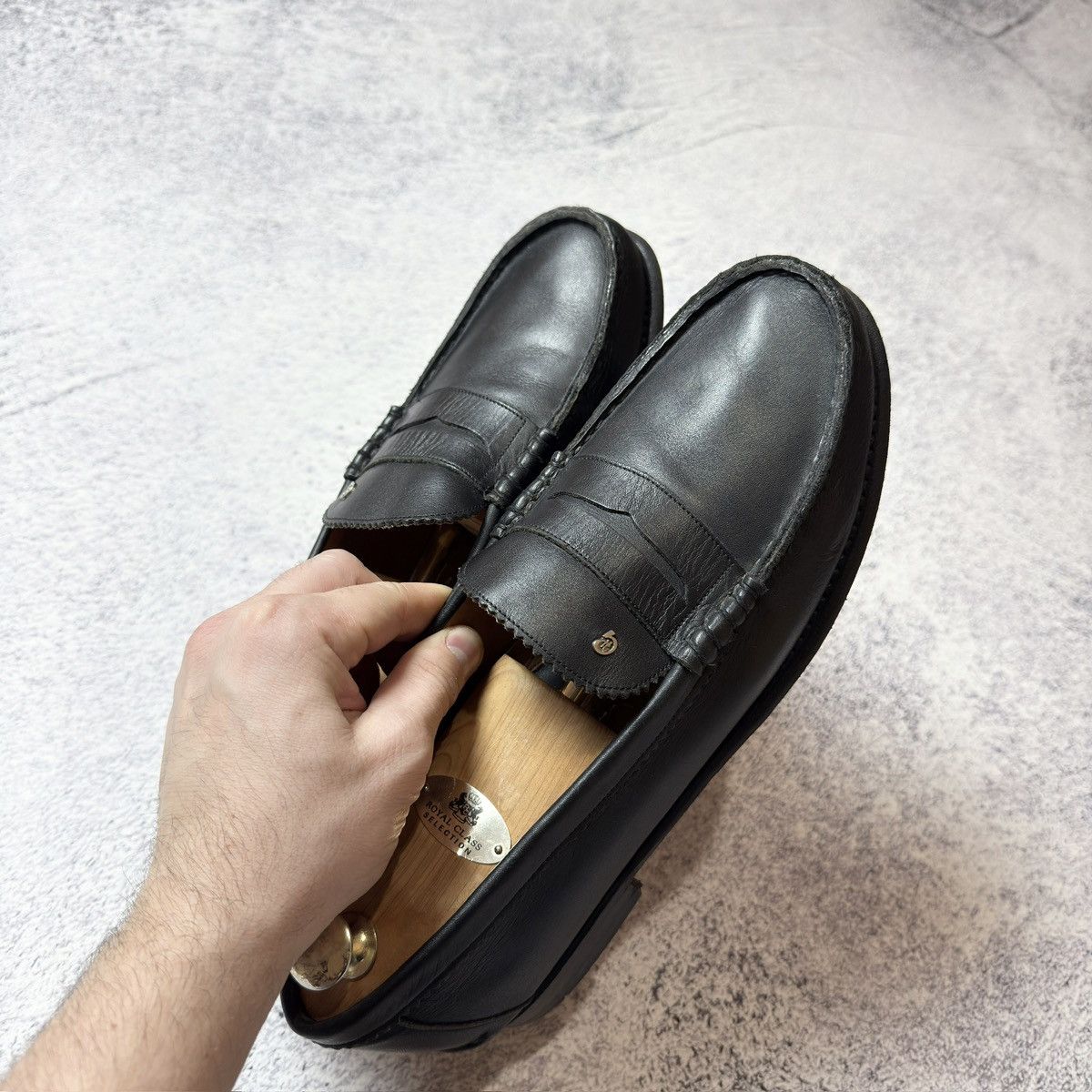 Designer × Handmade Greve Mohawk Penny Loafers US10.5 UK10 EU44.5 29cm Size US 10.5 / EU 43-44 - 3 Thumbnail