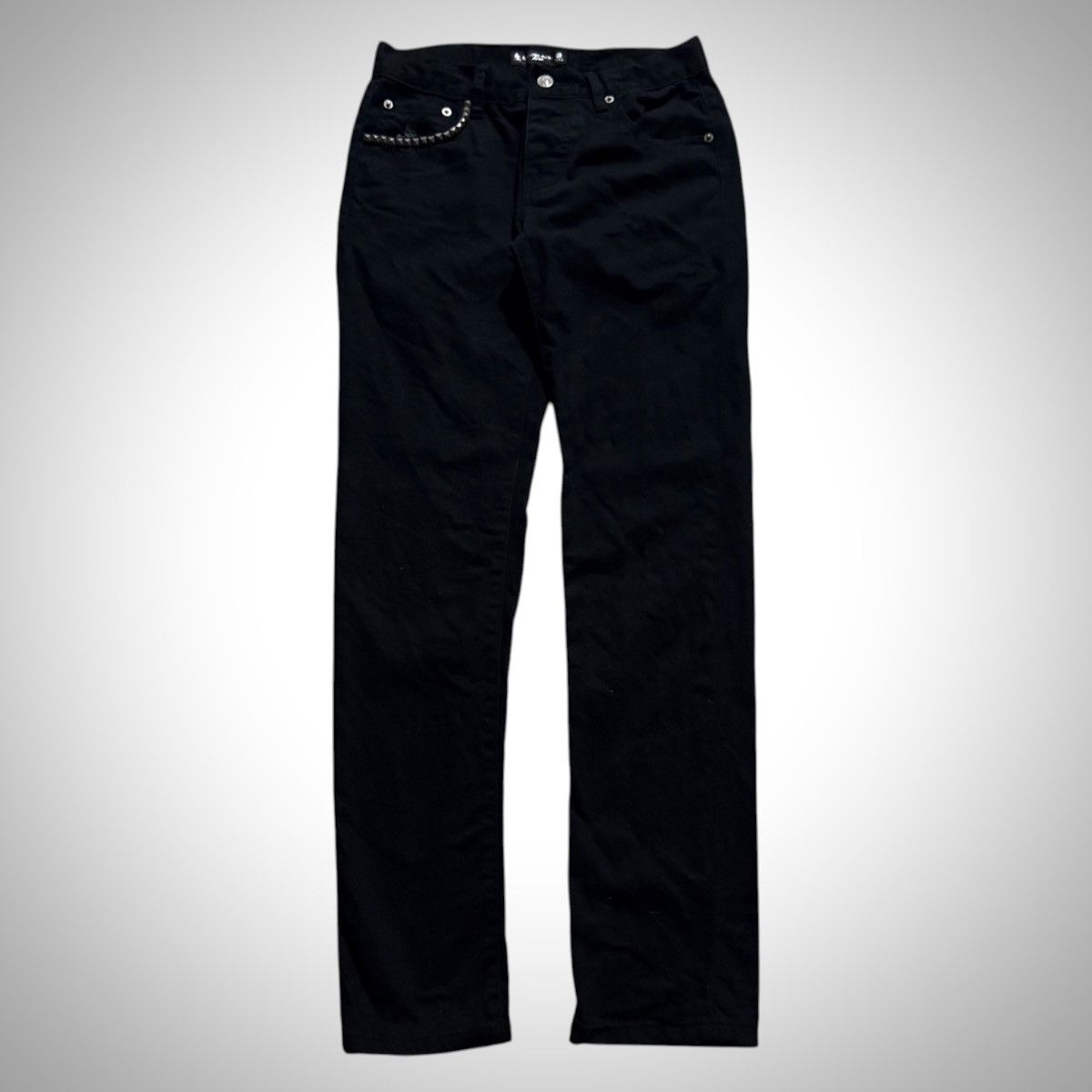 Hysteric Glamour × Mastermind Japan Studded USA American Flag Skull Denim Jeans Size US 29 - 1 Thumbnail