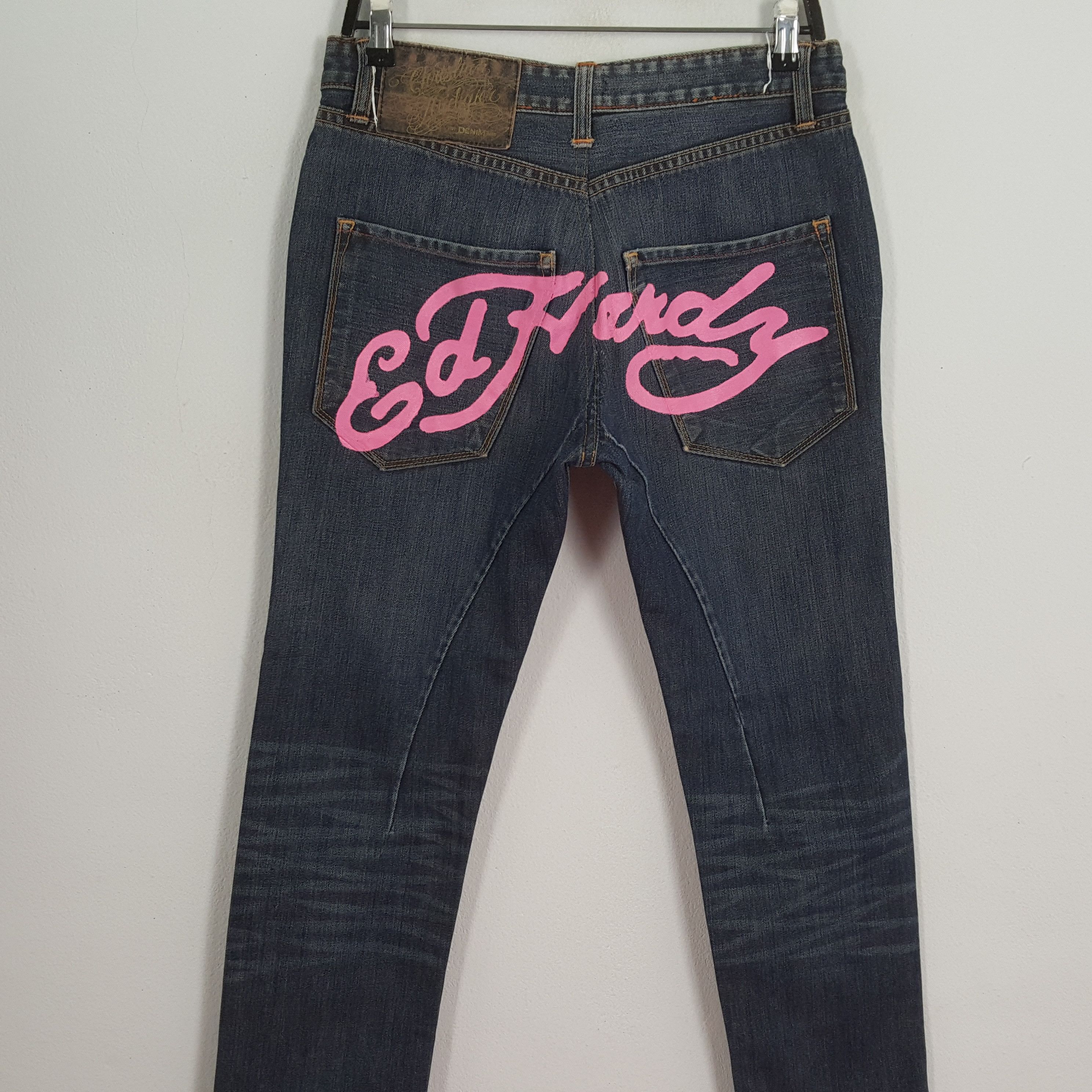 Christian Audigier × Designer × Vintage CHRISTIAN AUDIGIER Denim Fashion Designer Custom Art Jeans Size US 30 / EU 46 - 2 Thumbnail