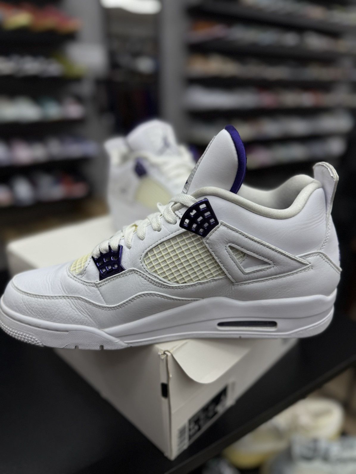 Jordan Brand Jordan 4 Metallic Purple Size 12 (CT8527-115) Size US 12 / EU 45 - 5 Thumbnail