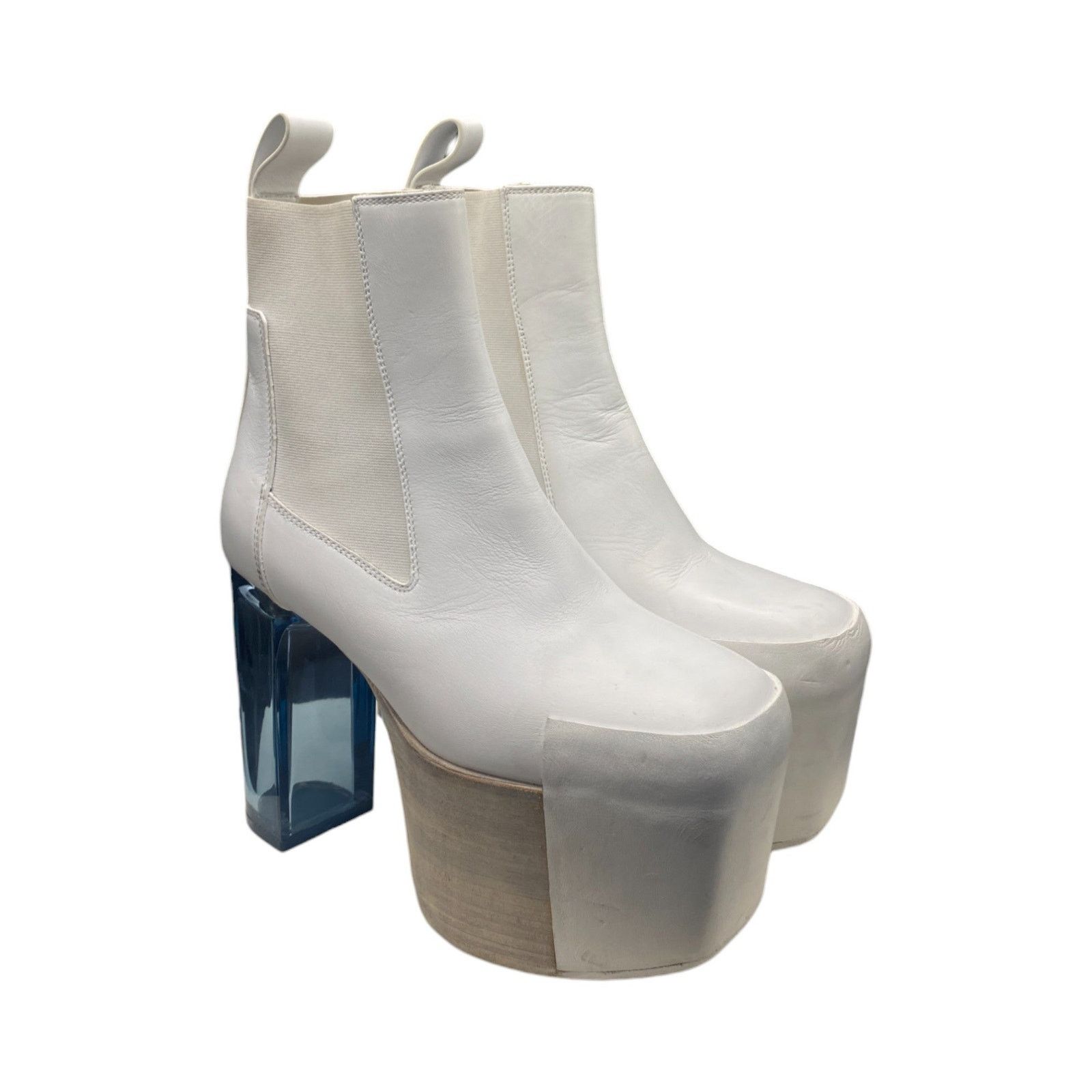 Rick Owens White Kiss Heels Size US 6 / IT 36 - 1 Thumbnail