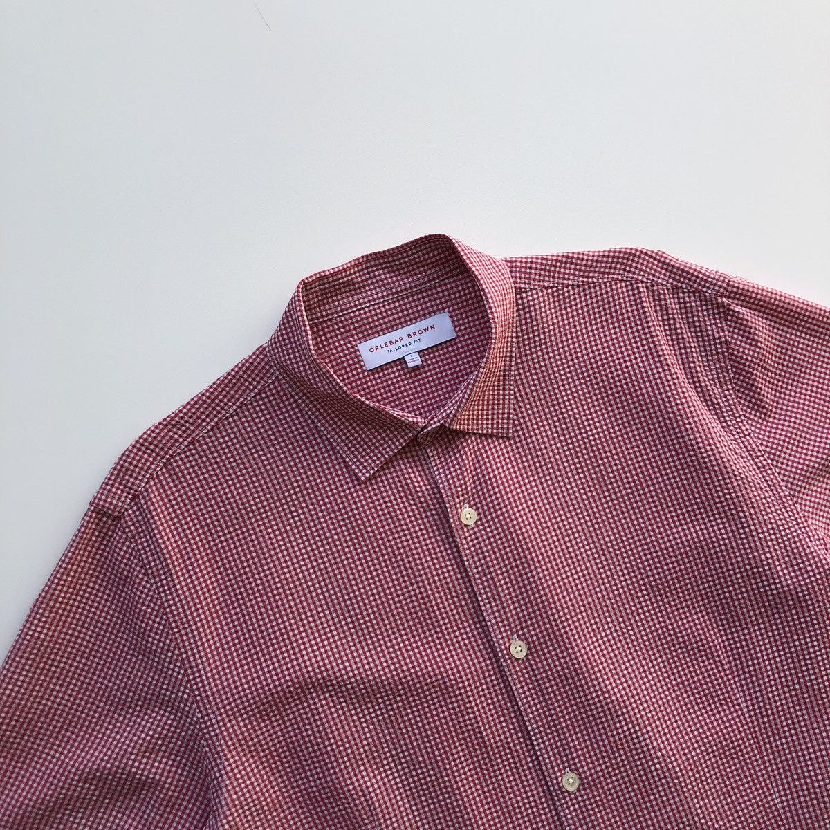 Orlebar Brown Orlebar Brown Collared Waffle Tailored Fit Button Ups Shirt Size US L / EU 52-54 / 3 - 2 Thumbnail