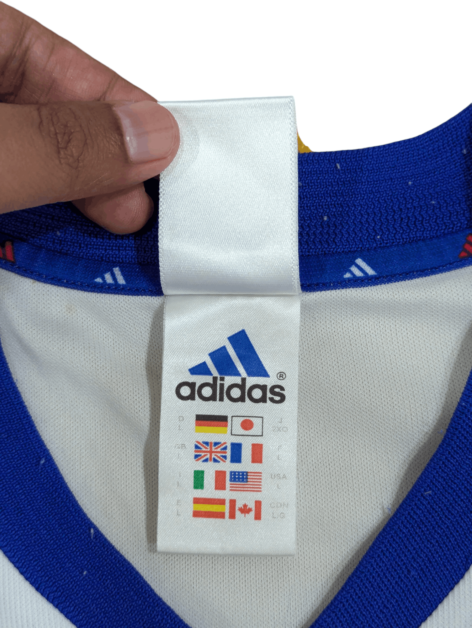 Adidas ADIDAS FRANCE 2002/2004 FOOTBALL JERSEY SIZE L Size US L / EU 52-54 / 3 - 3 Thumbnail