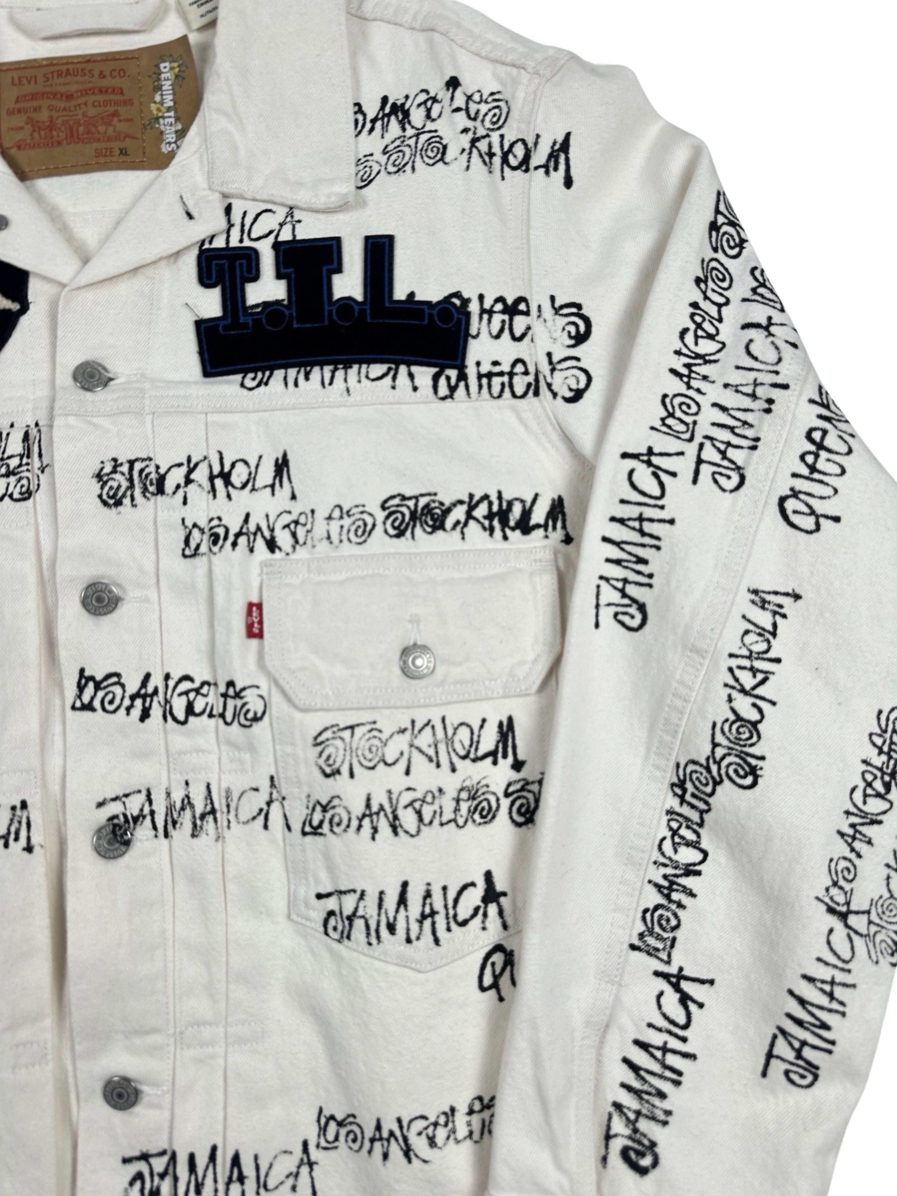 DENIM TEARS Denim Tears x Stussy x Levis Denim Jacket Size US XL / EU 56 / 4 - 5 Thumbnail