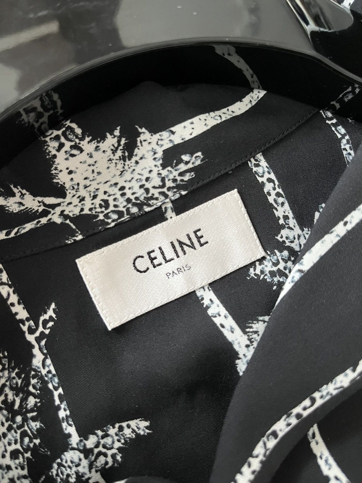 Celine × Hedi Slimane Celine by Hedi Slimane Palm Tree Shirt Brand New Size US XL / EU 56 / 4 - 3 Thumbnail