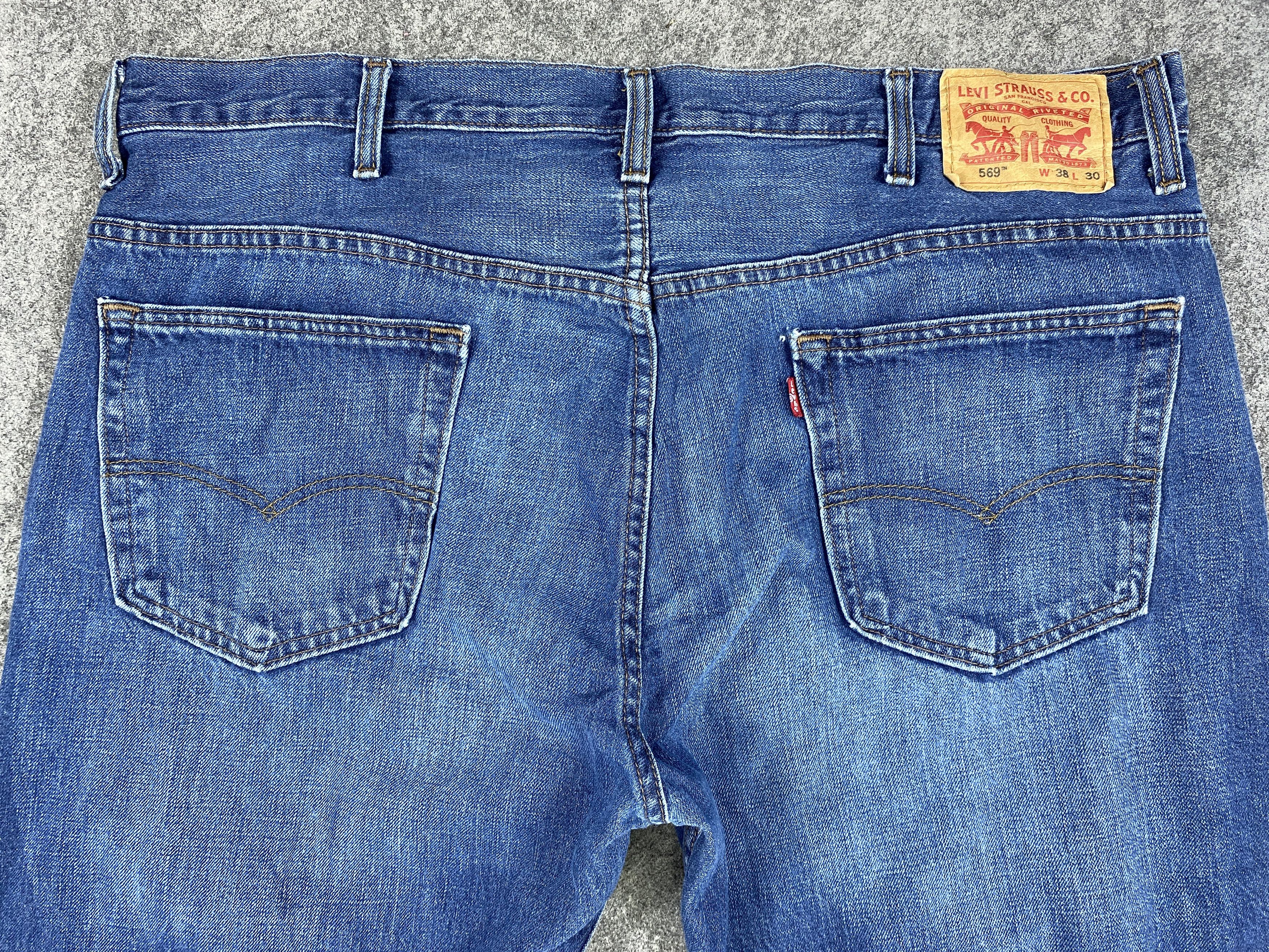 Levi's Blue Vintage Levi's 569 Jeans 41x30 Denim -SJ011 Size US 41 - 4 Thumbnail