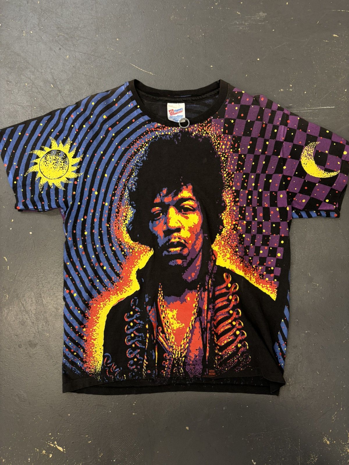 Vintage 1991 Jimmy Hendrix AOP Sun Moon Size US L / EU 52-54 / 3 - 1 Thumbnail